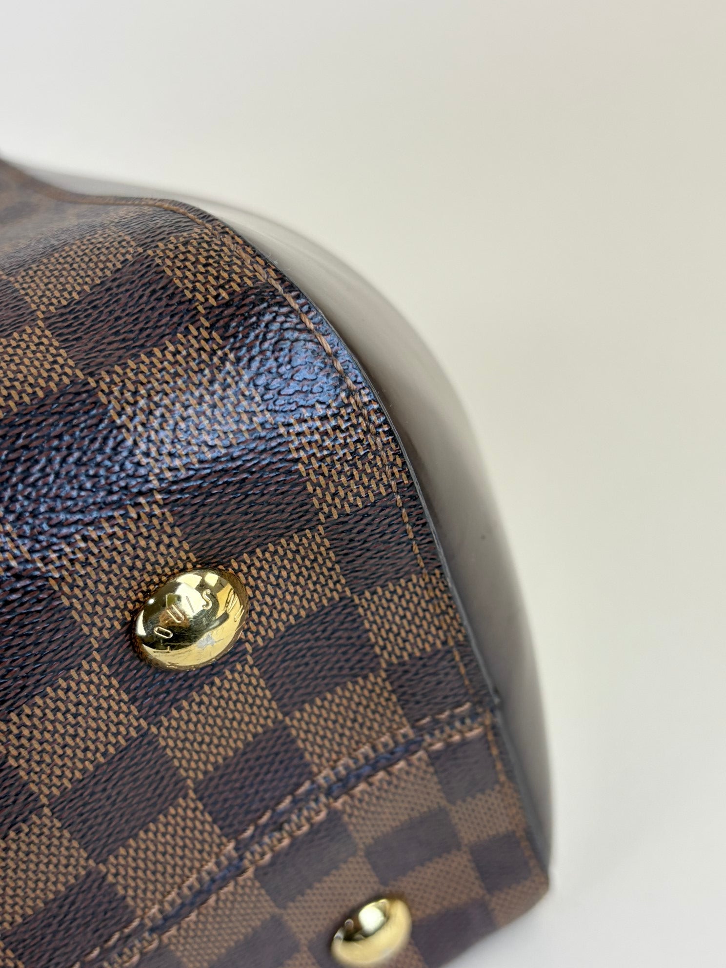 Louis Vuitton Damier Ebene Rivoli  MM Bag with Strap