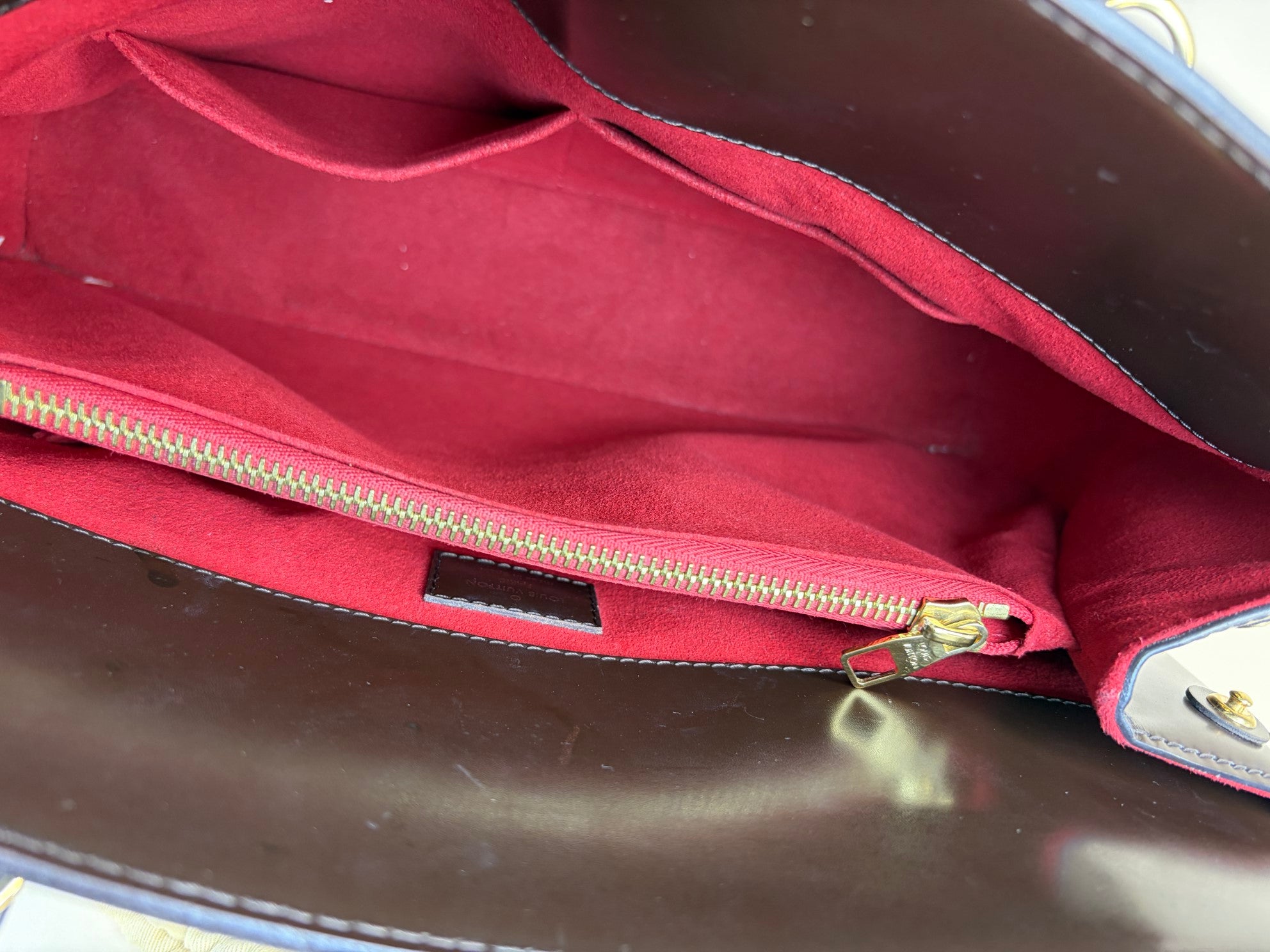 Louis Vuitton Damier Ebene Rivoli  MM Bag with Strap