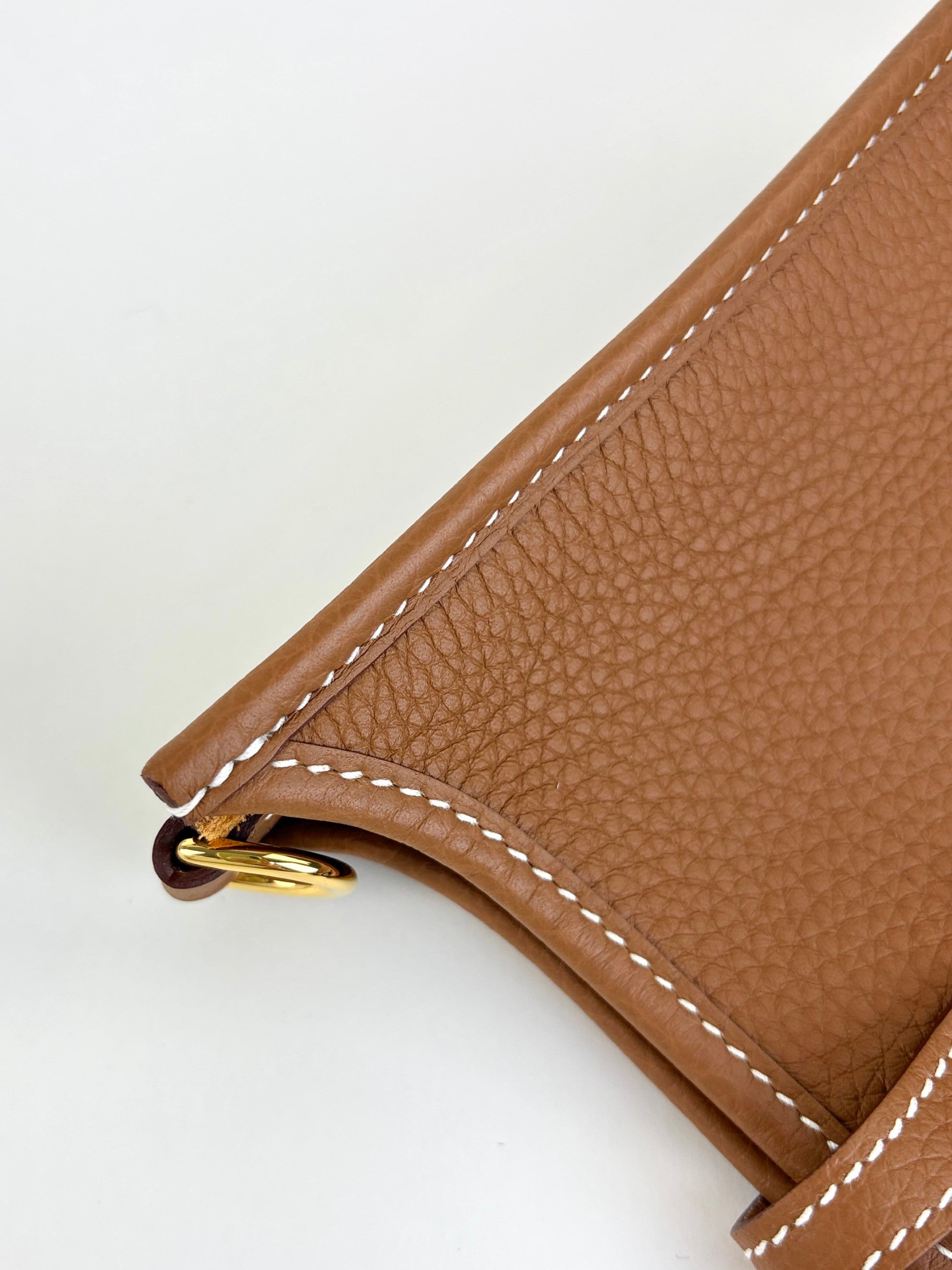 Hermes gold taurillon Clemence Evelyne 16 amazon bag