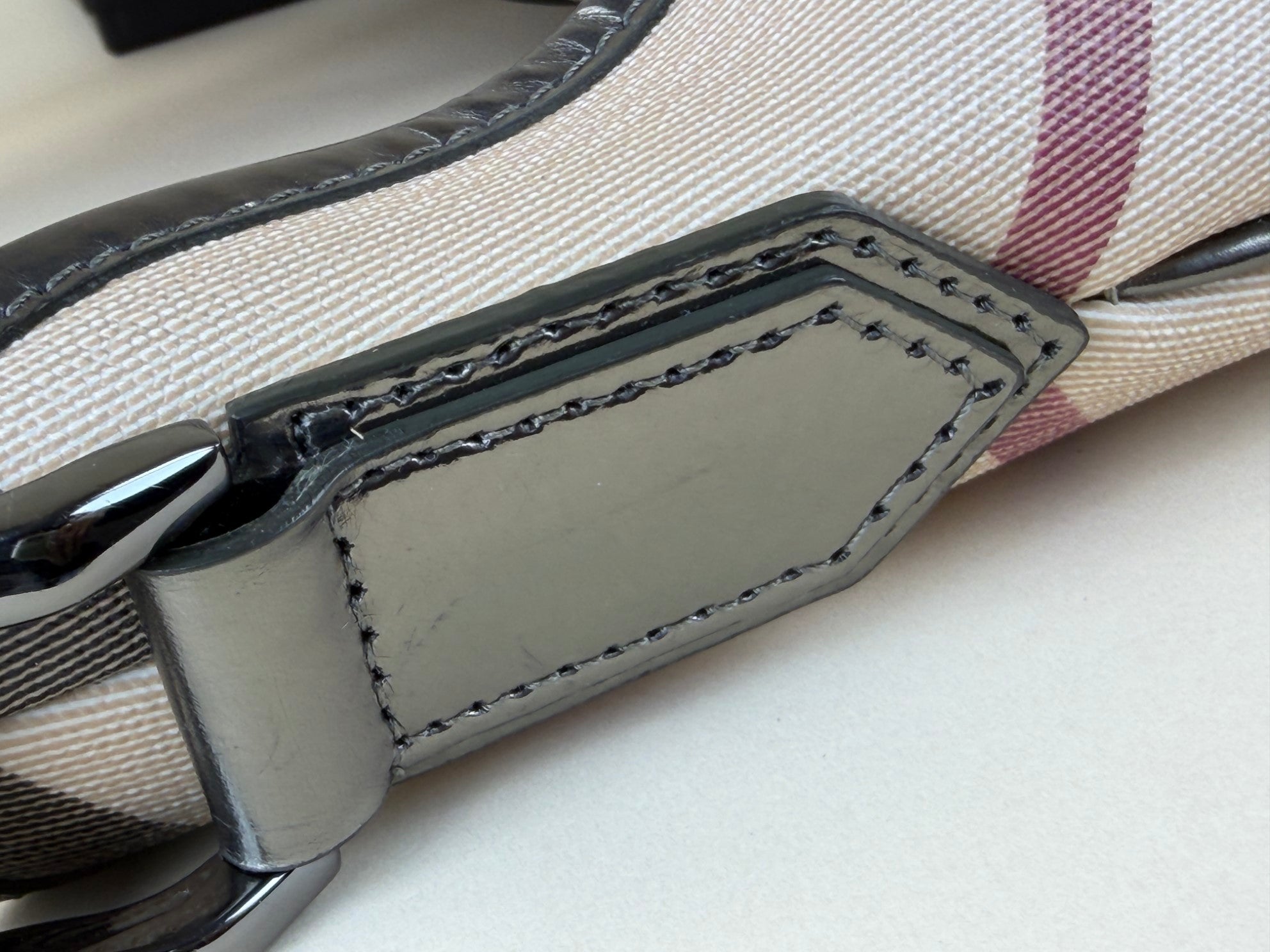 Burberry Nova Check Metallic Hobo Brook Bag