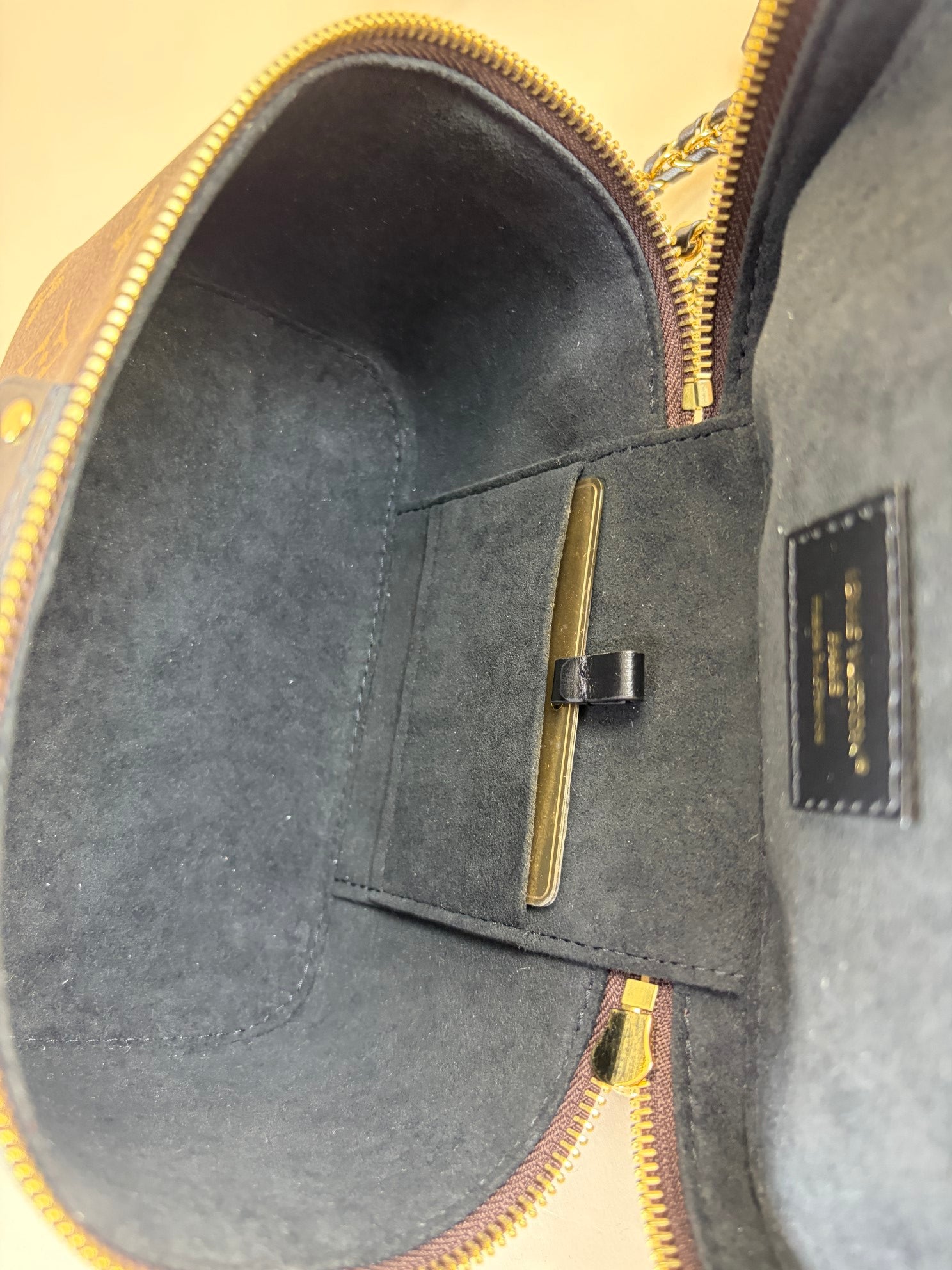 Louis Vuitton Monogram Reverse Vanity PM Top Handle Bag with Chain