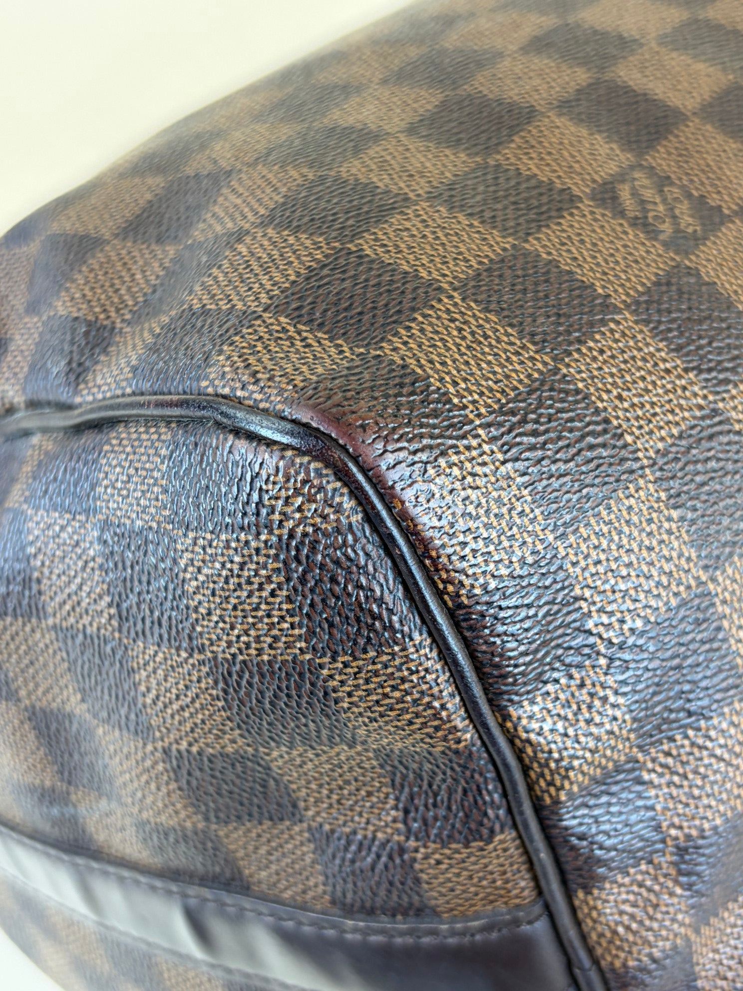 Louis Vuitton Damier Ebene Bandouliere Speedy 30 Bag with Strap