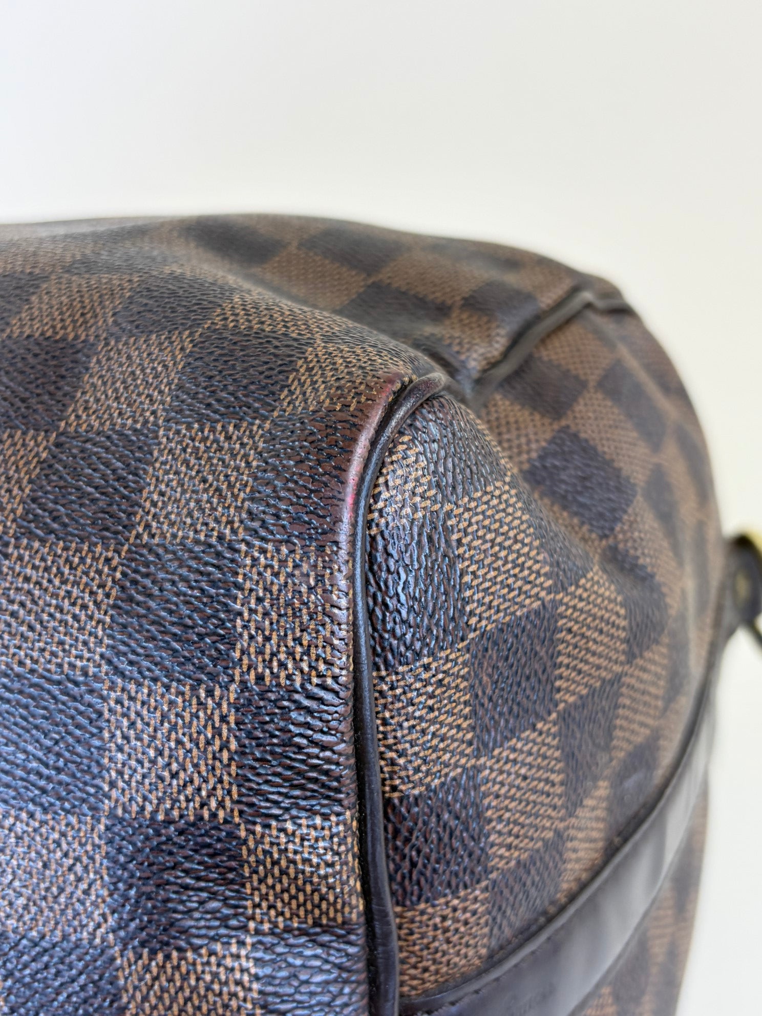 Louis Vuitton Damier Ebene Bandouliere Speedy 30 Bag with Strap