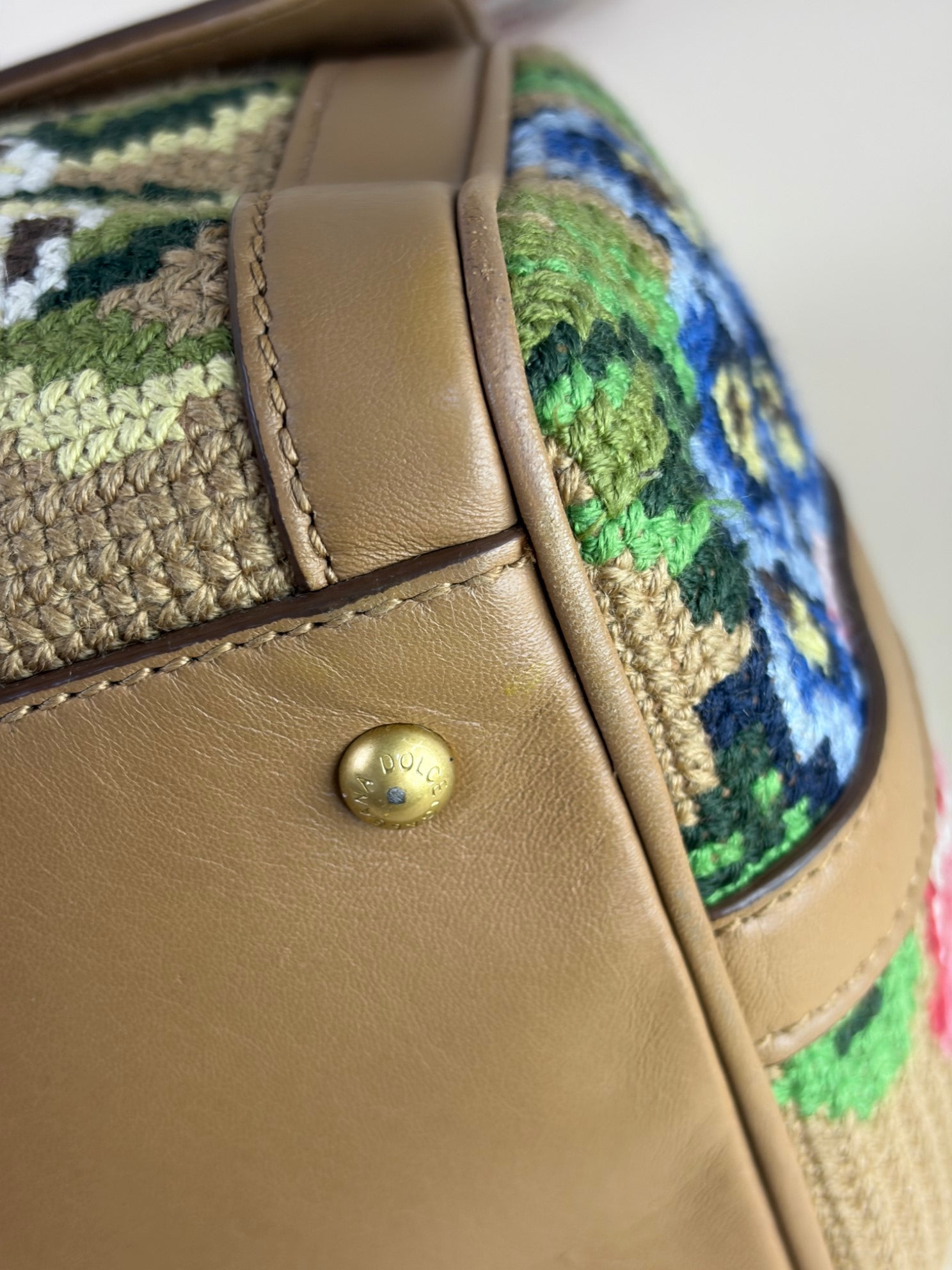 DOLCE &GABBANA Florai needlepoint tote bag