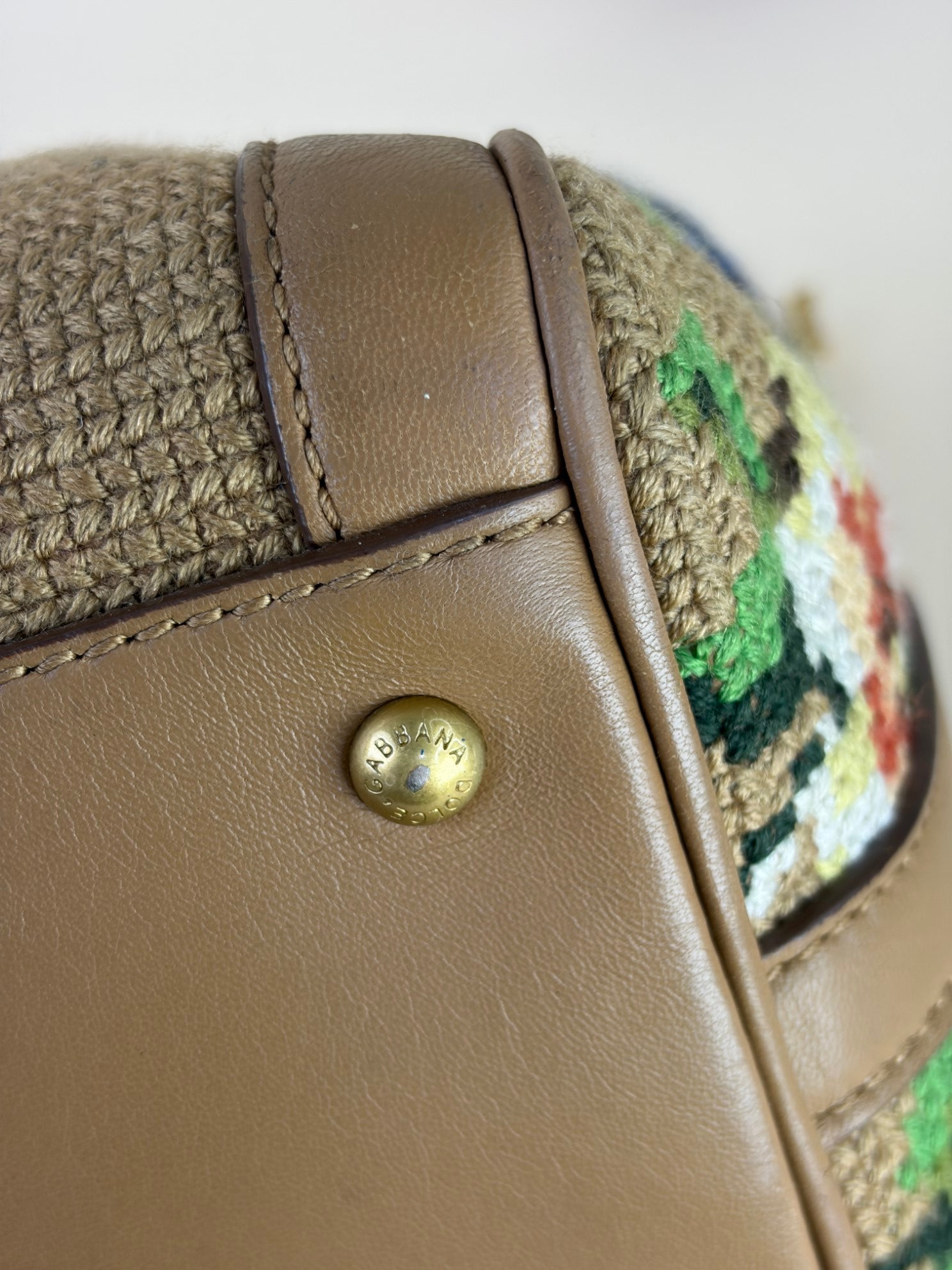 DOLCE &GABBANA Florai needlepoint tote bag