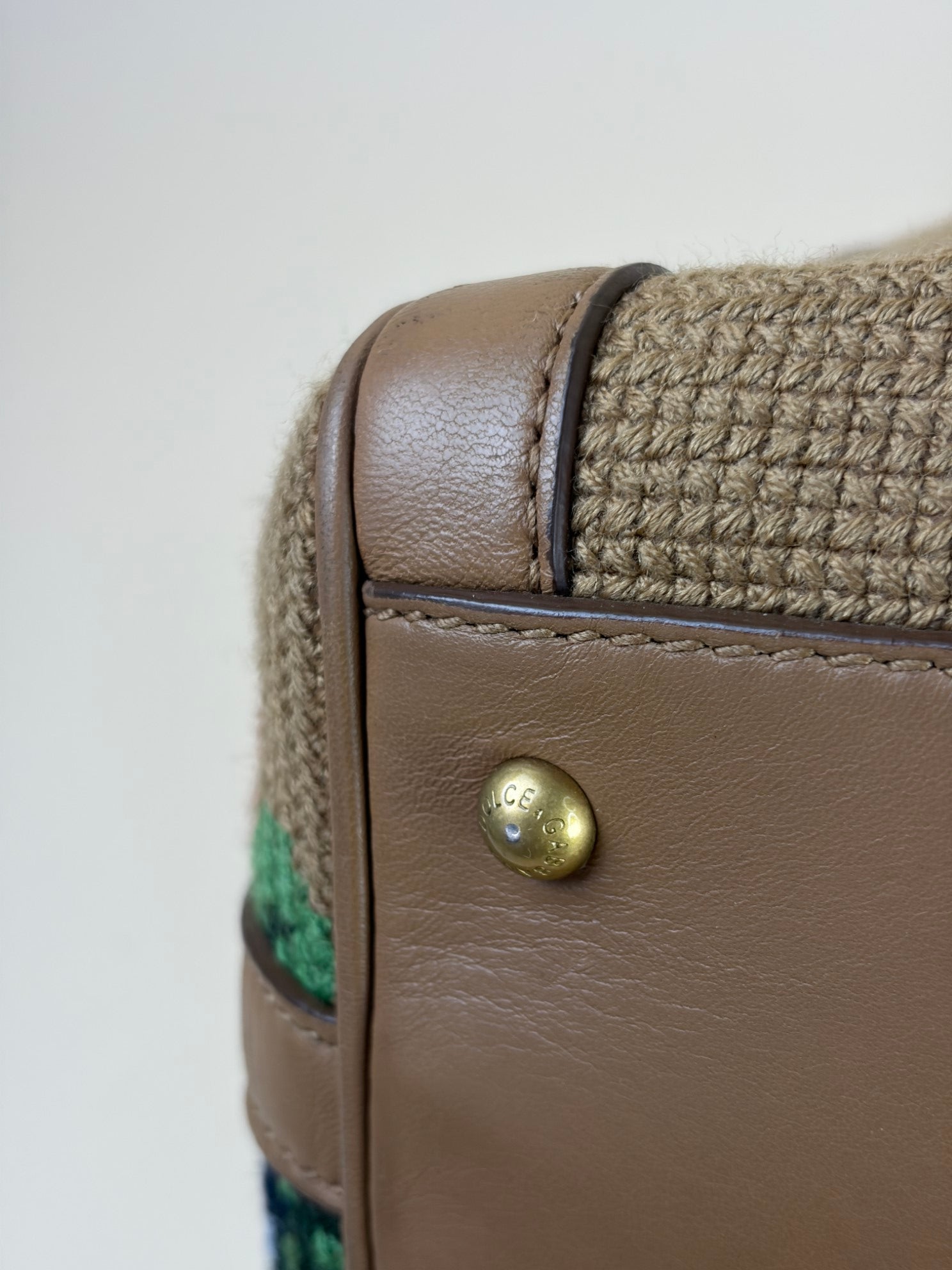 DOLCE &GABBANA Florai needlepoint tote bag