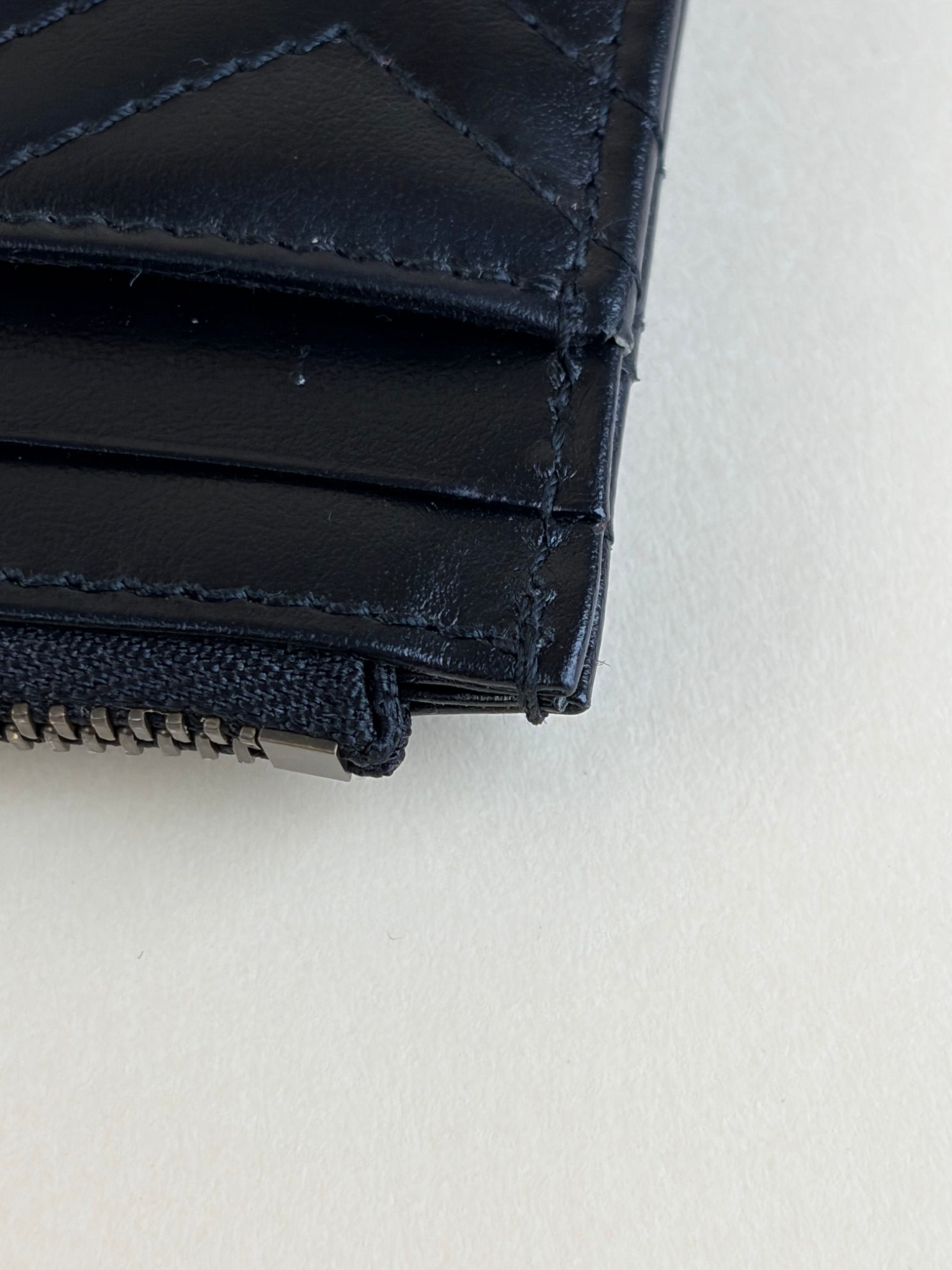 Gucci Black GG Marmont Card Holder with Key Chain