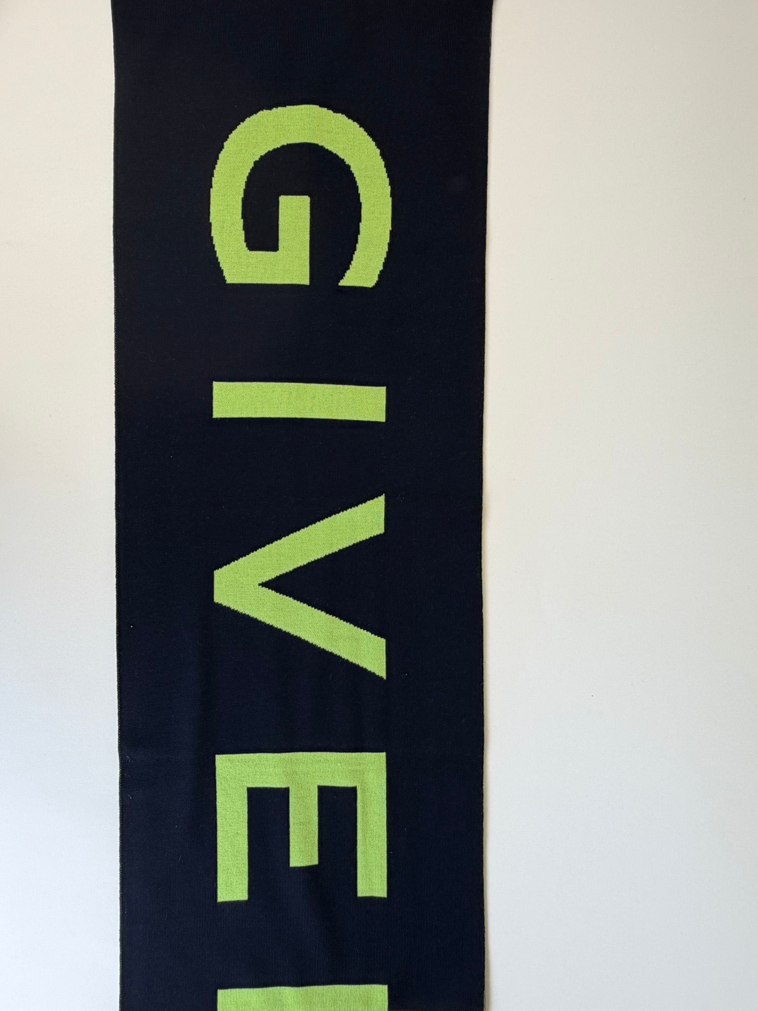 Givenchy Bicolor Logo Jacquard Wool Scarf