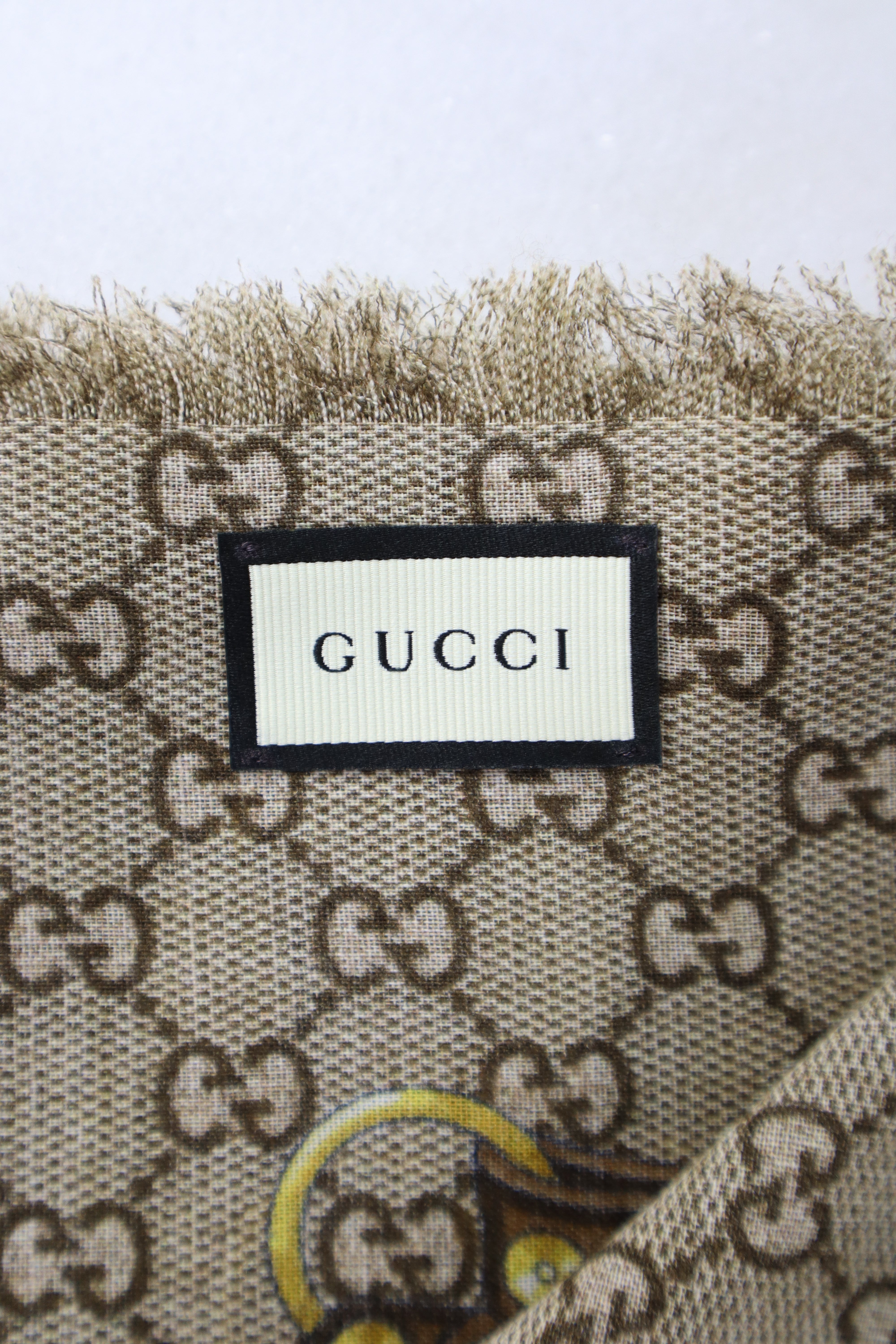 Gucci Tricolor GG Floral Scarf