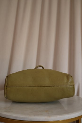 Prada Green Vitello Daino Tote Bag