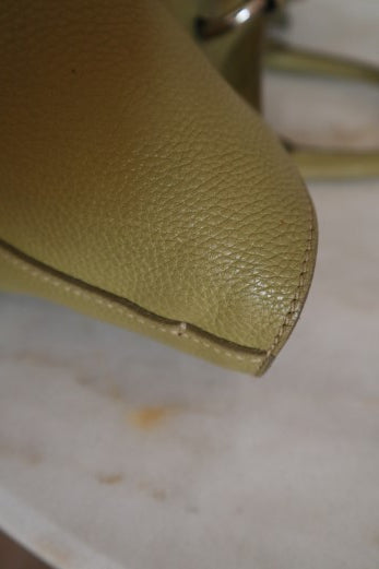 Prada Green Vitello Daino Tote Bag