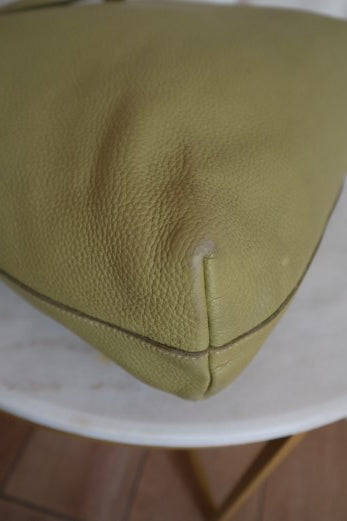 Prada Green Vitello Daino Tote Bag