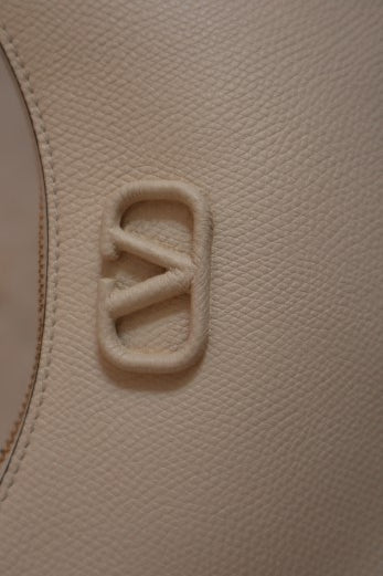 Valentino White Mini VLogo Signature Hobo Bag