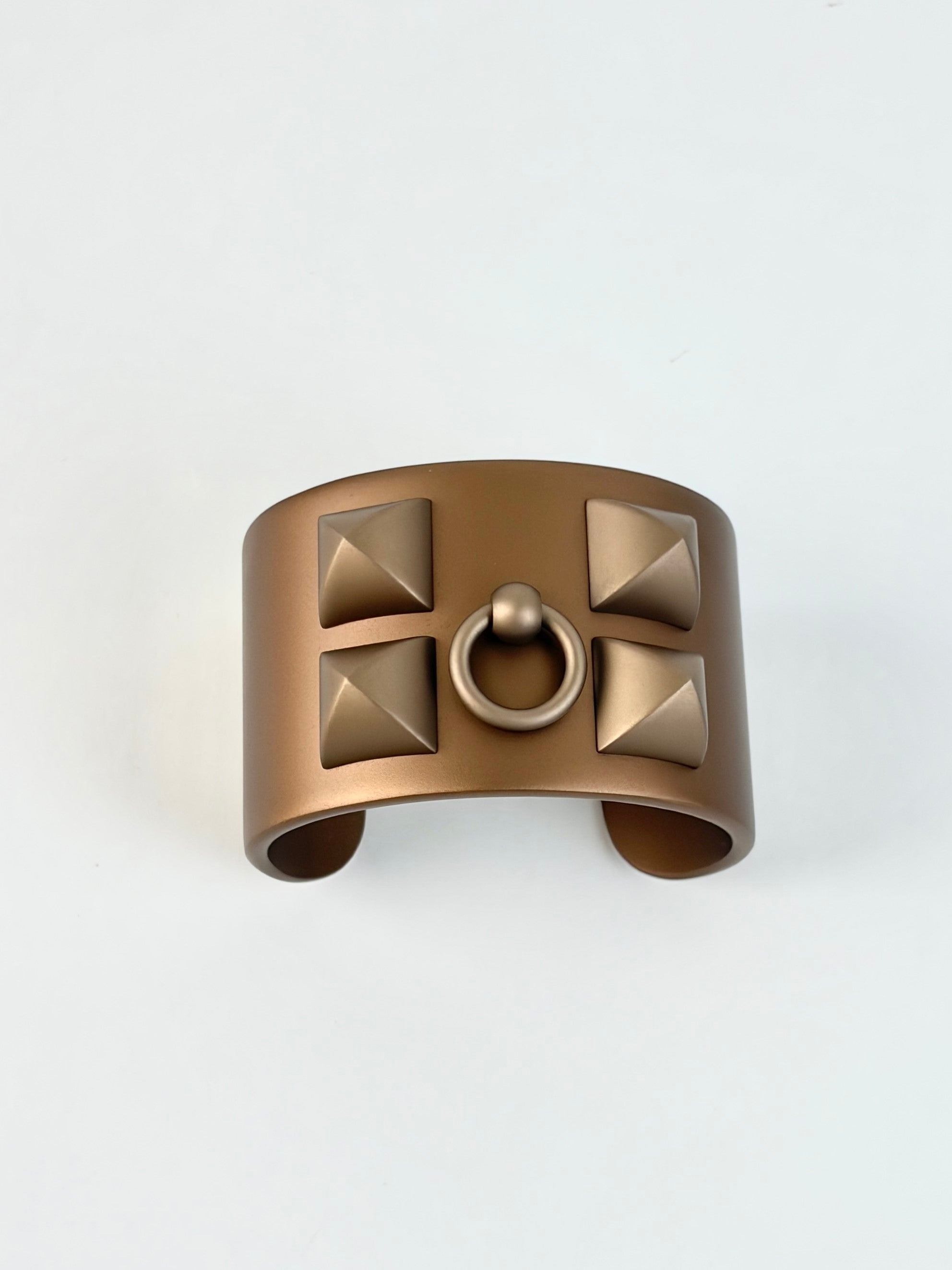 Hermes copper aluminum collier de chine sunset cuff bracelet