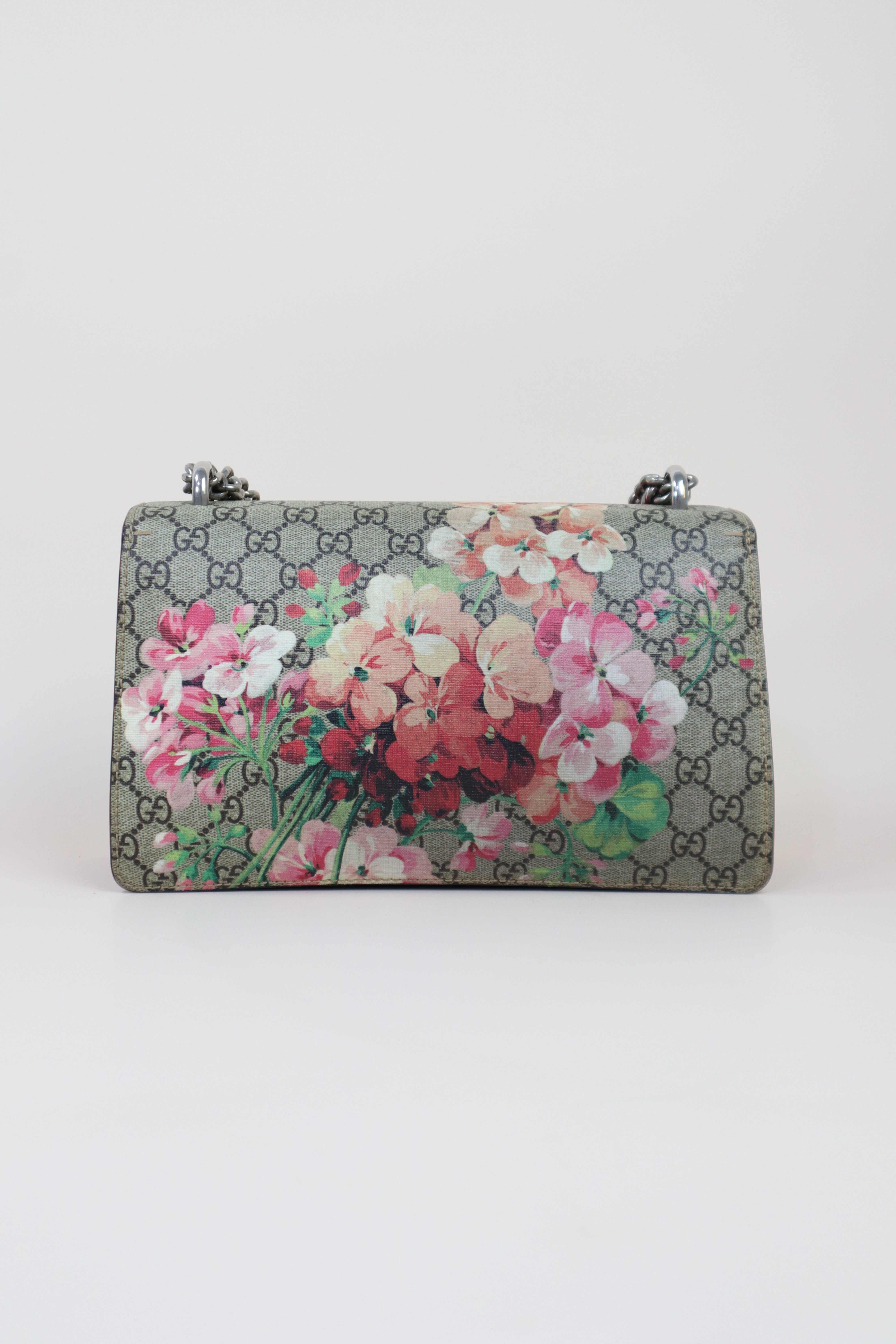 Gucci Bicolor GG Supreme Dionysus Blooms Small Shoulder Bag