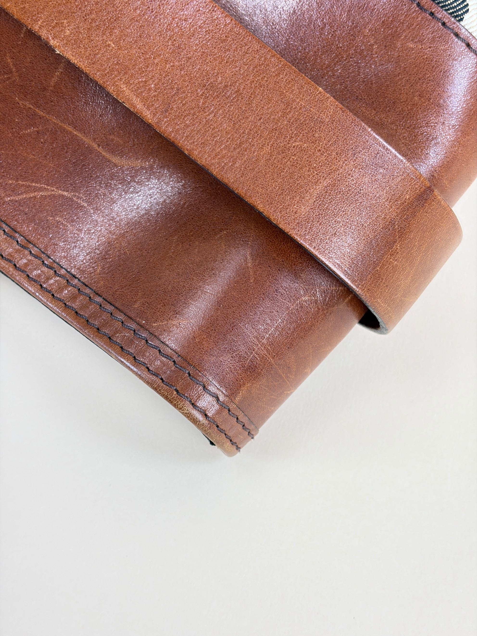 Burberry Brown Lynher Medium House Check Tote Bag