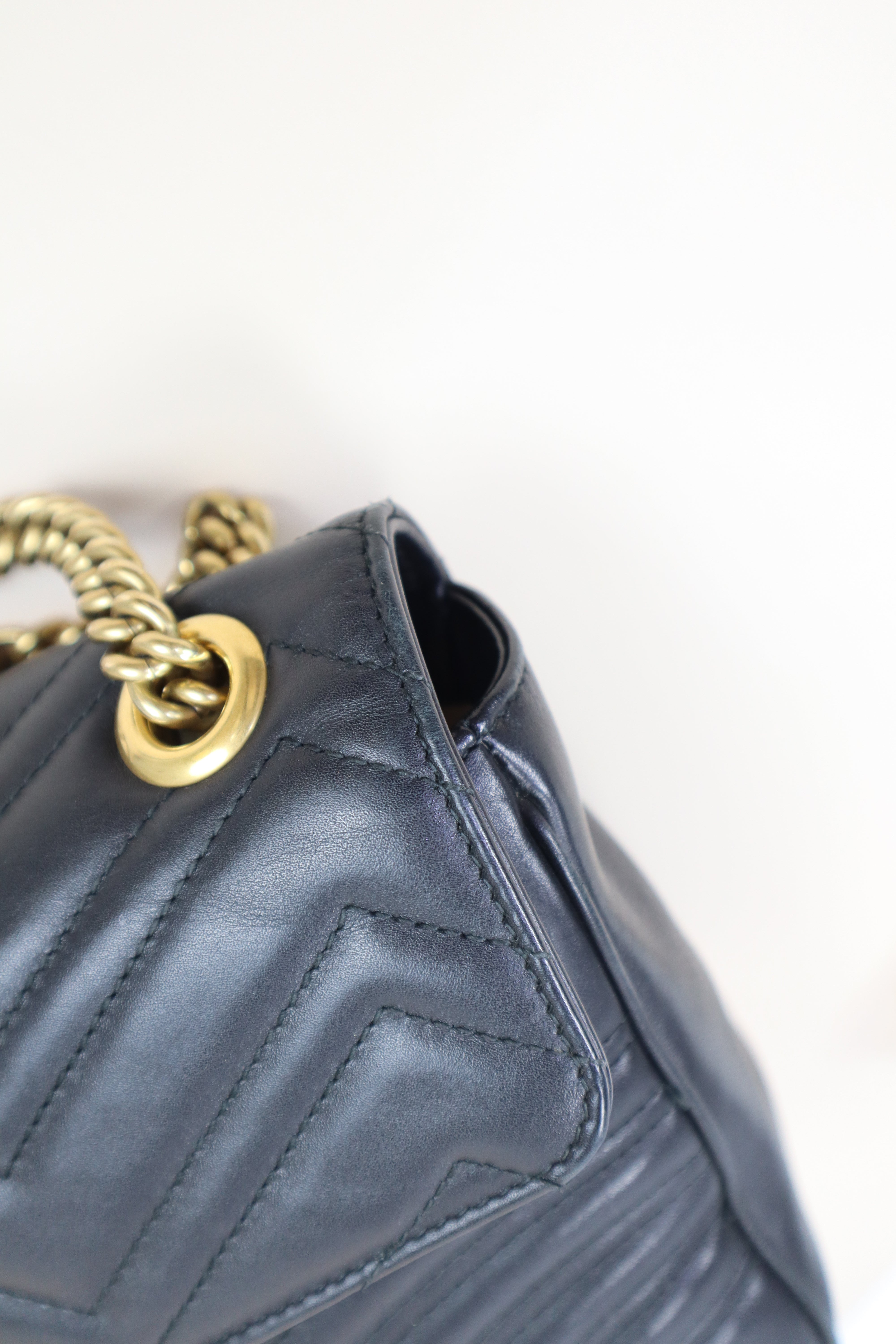 Gucci Black Marmont Large Shoulder Bag