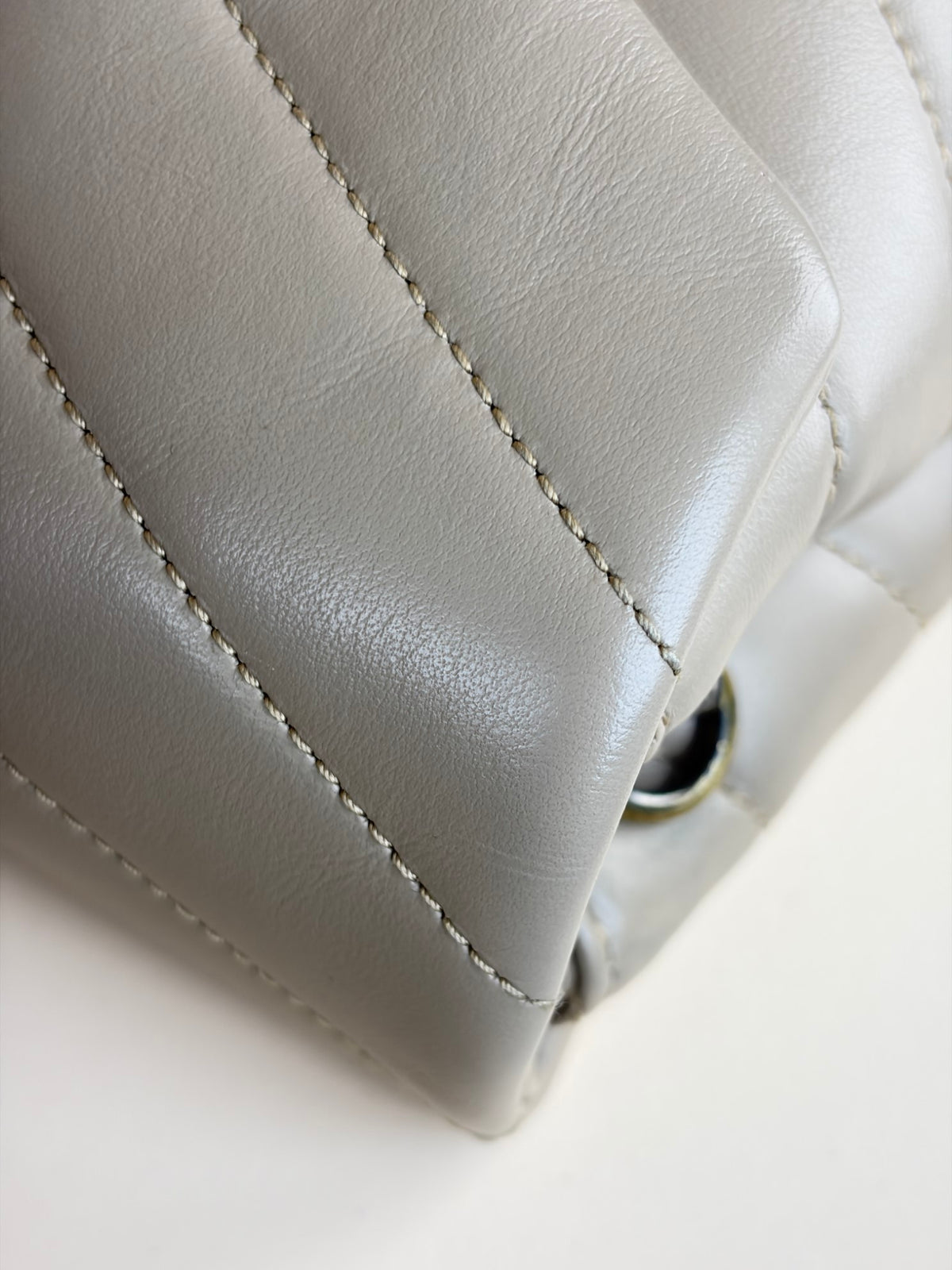 YSL dark beige quilted leather Loulou toy crossbody bag