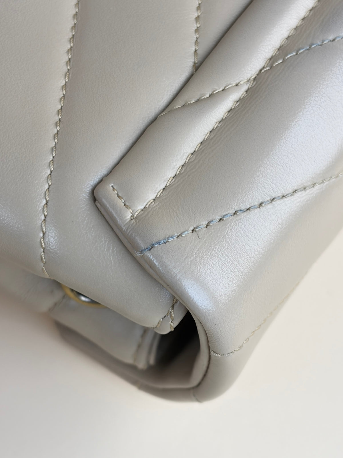 YSL dark beige quilted leather Loulou toy crossbody bag