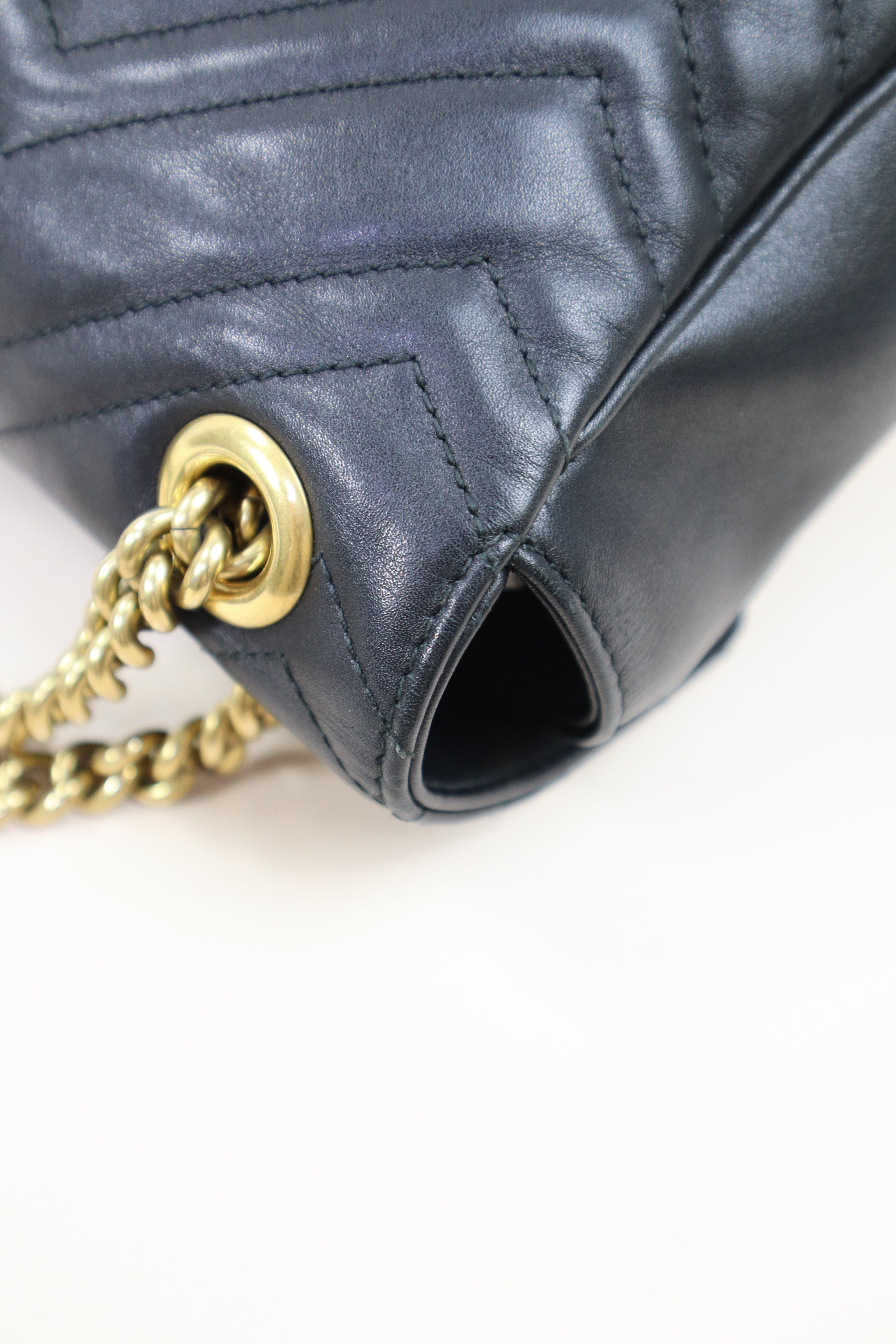 Gucci Black Marmont Large Shoulder Bag