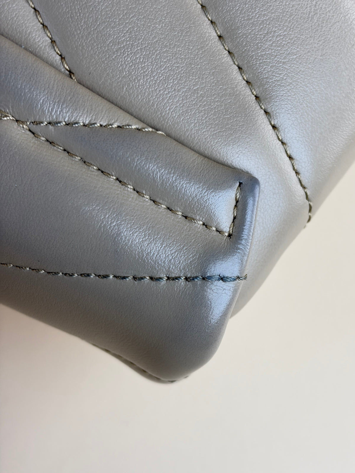 YSL dark beige quilted leather Loulou toy crossbody bag