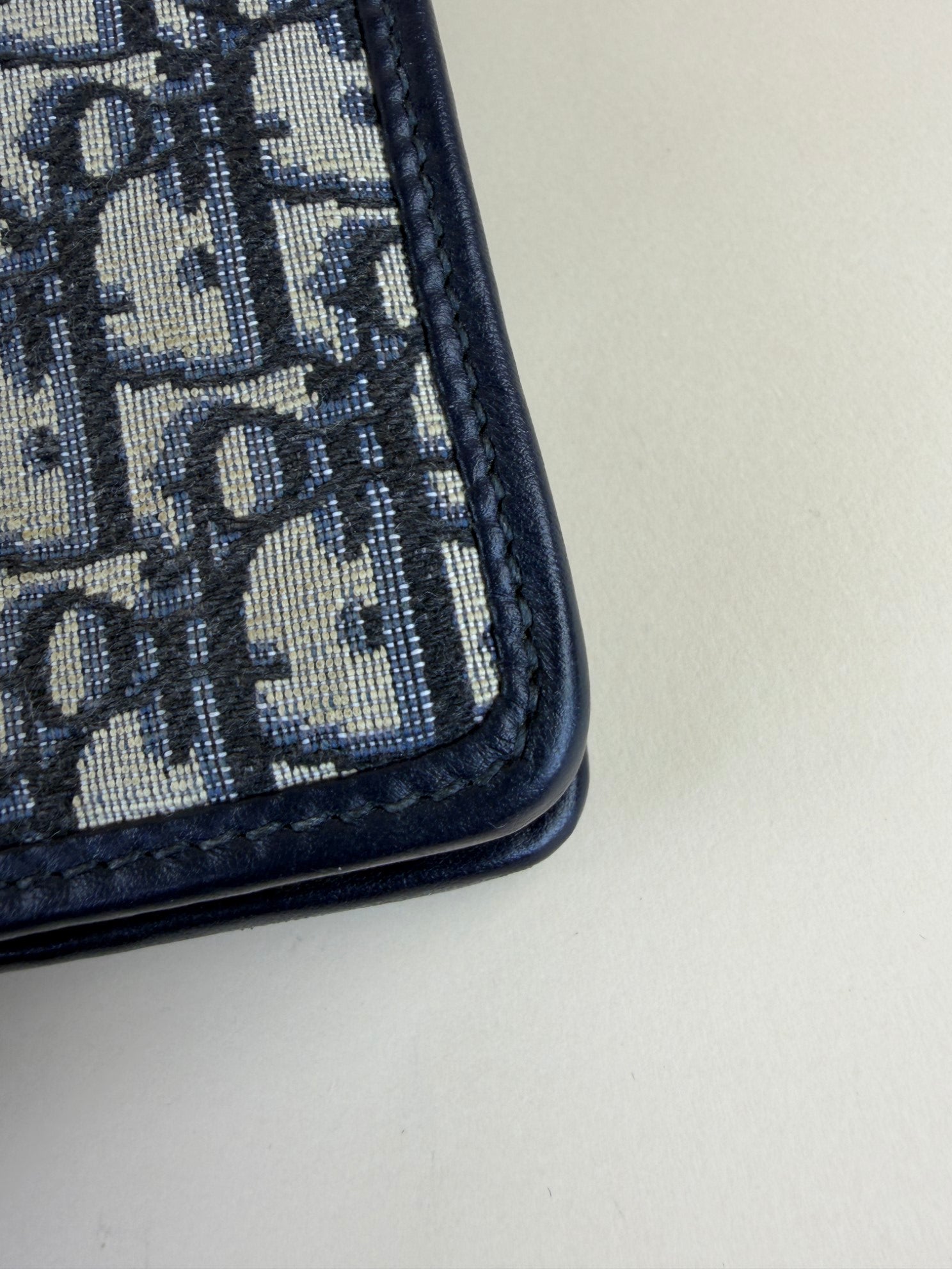 Christian Dior blue Montaigne Oblique 30 Pouch