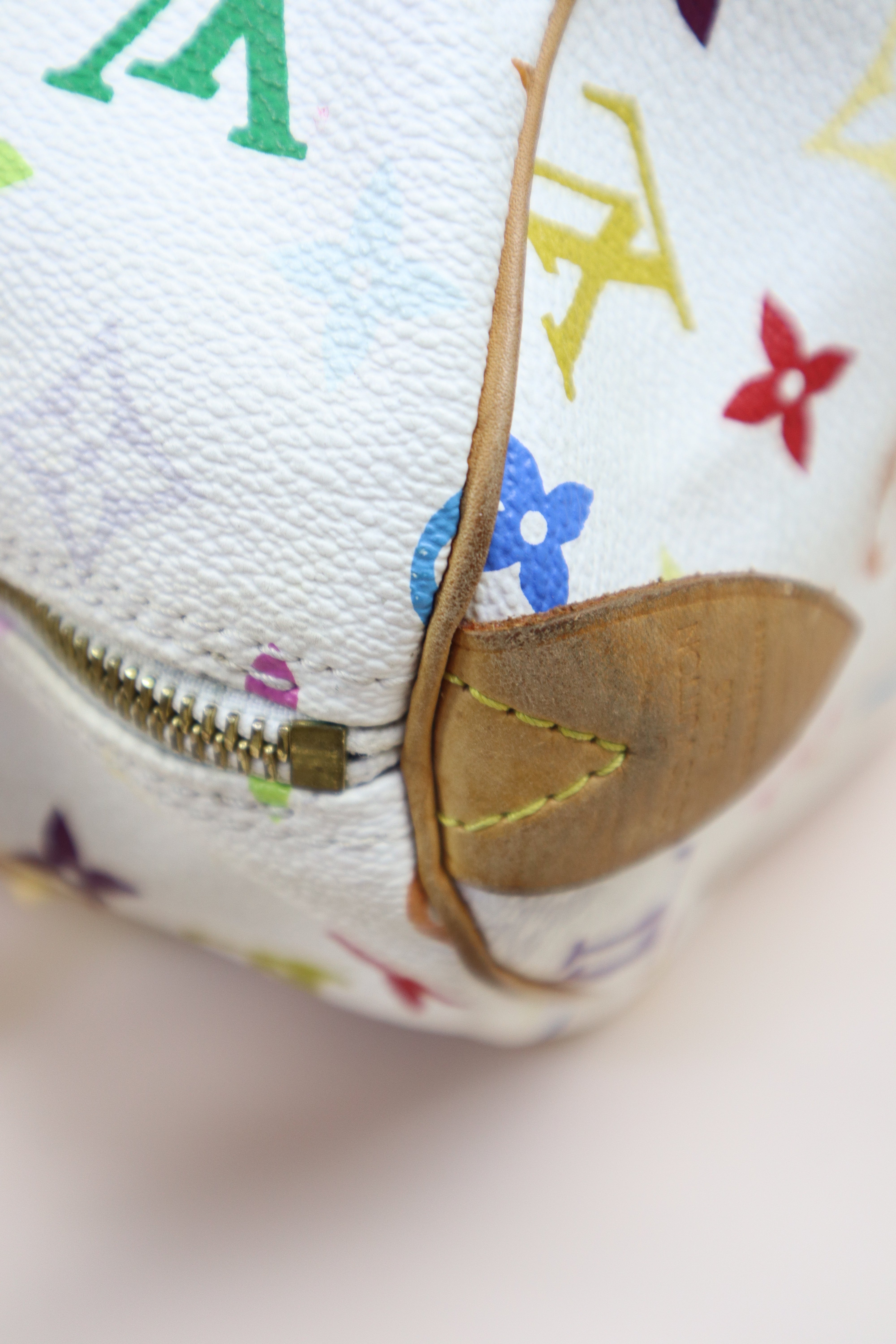 Louis Vuitton Multicolor White Monogram Speedy 30 Bag