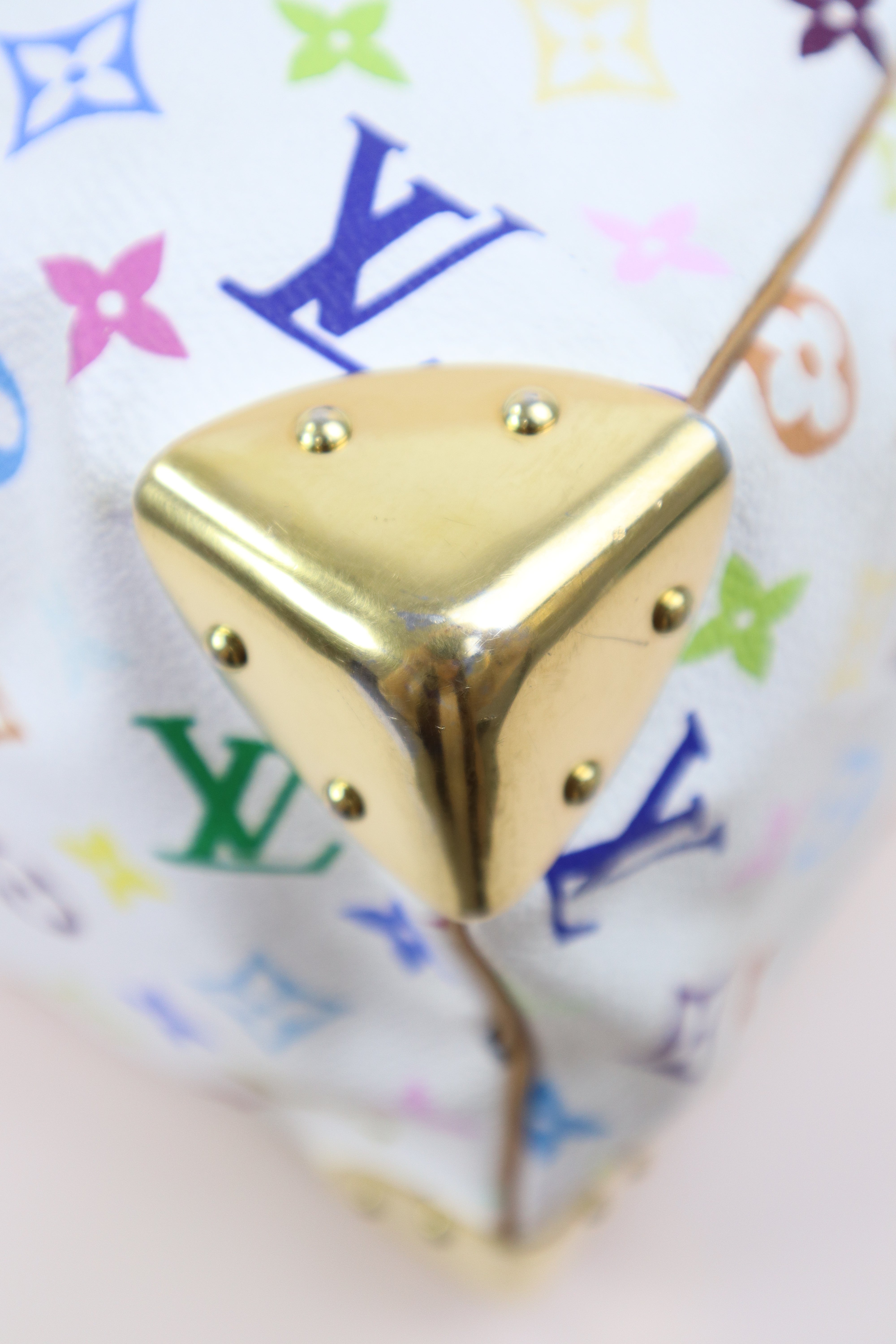 Louis Vuitton Multicolor White Monogram Speedy 30 Bag