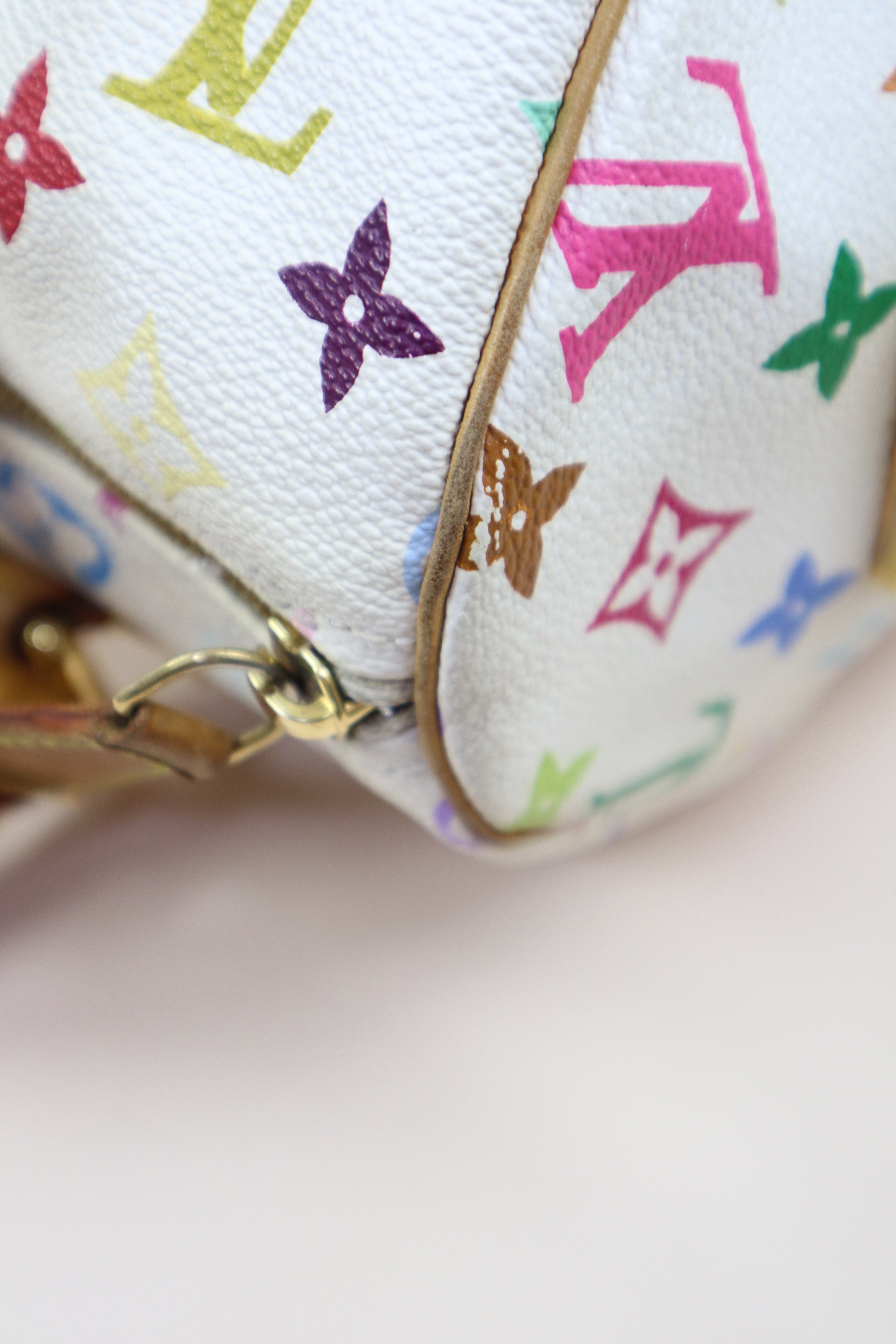 Louis Vuitton Multicolor White Monogram Speedy 30 Bag