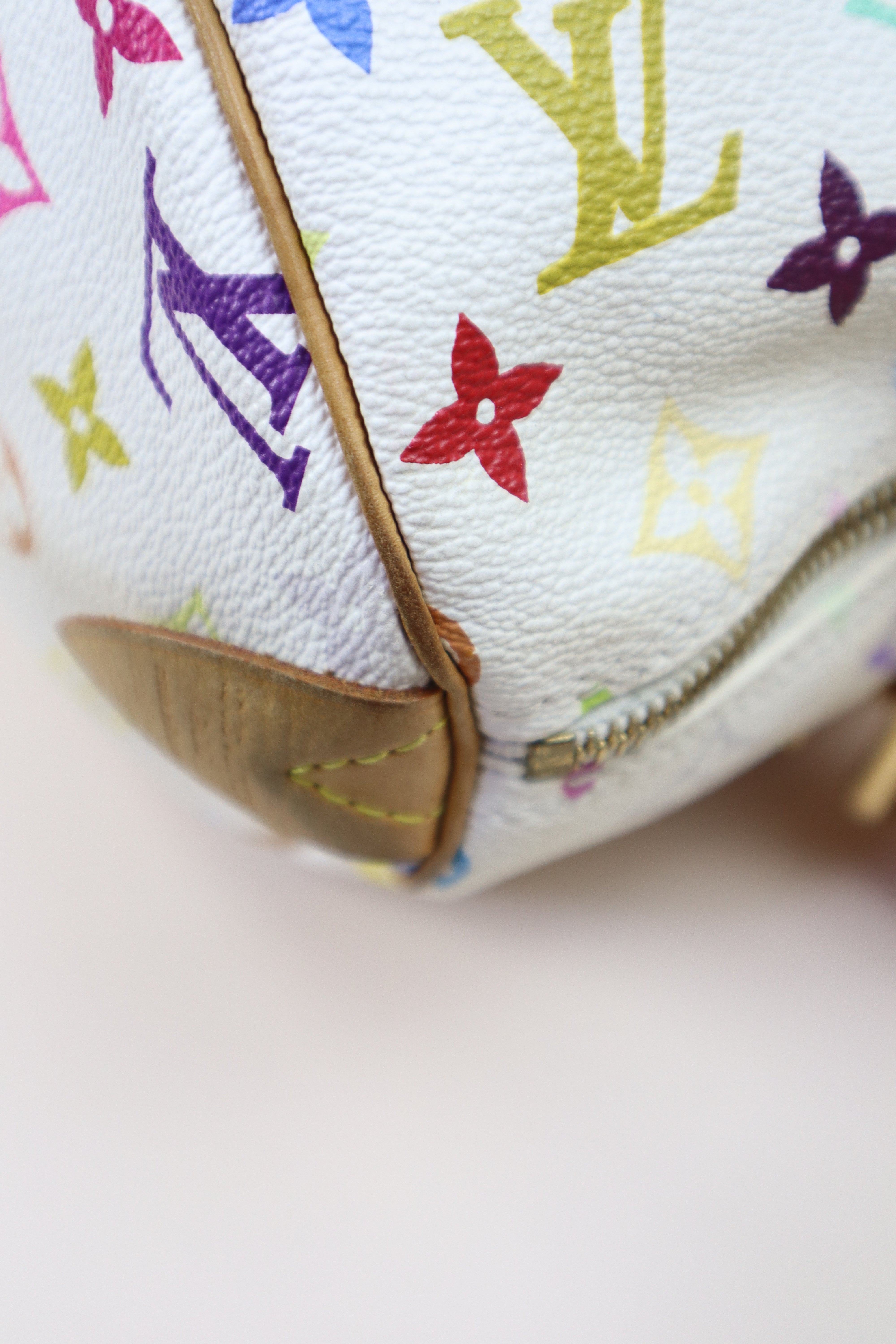 Louis Vuitton Multicolor White Monogram Speedy 30 Bag
