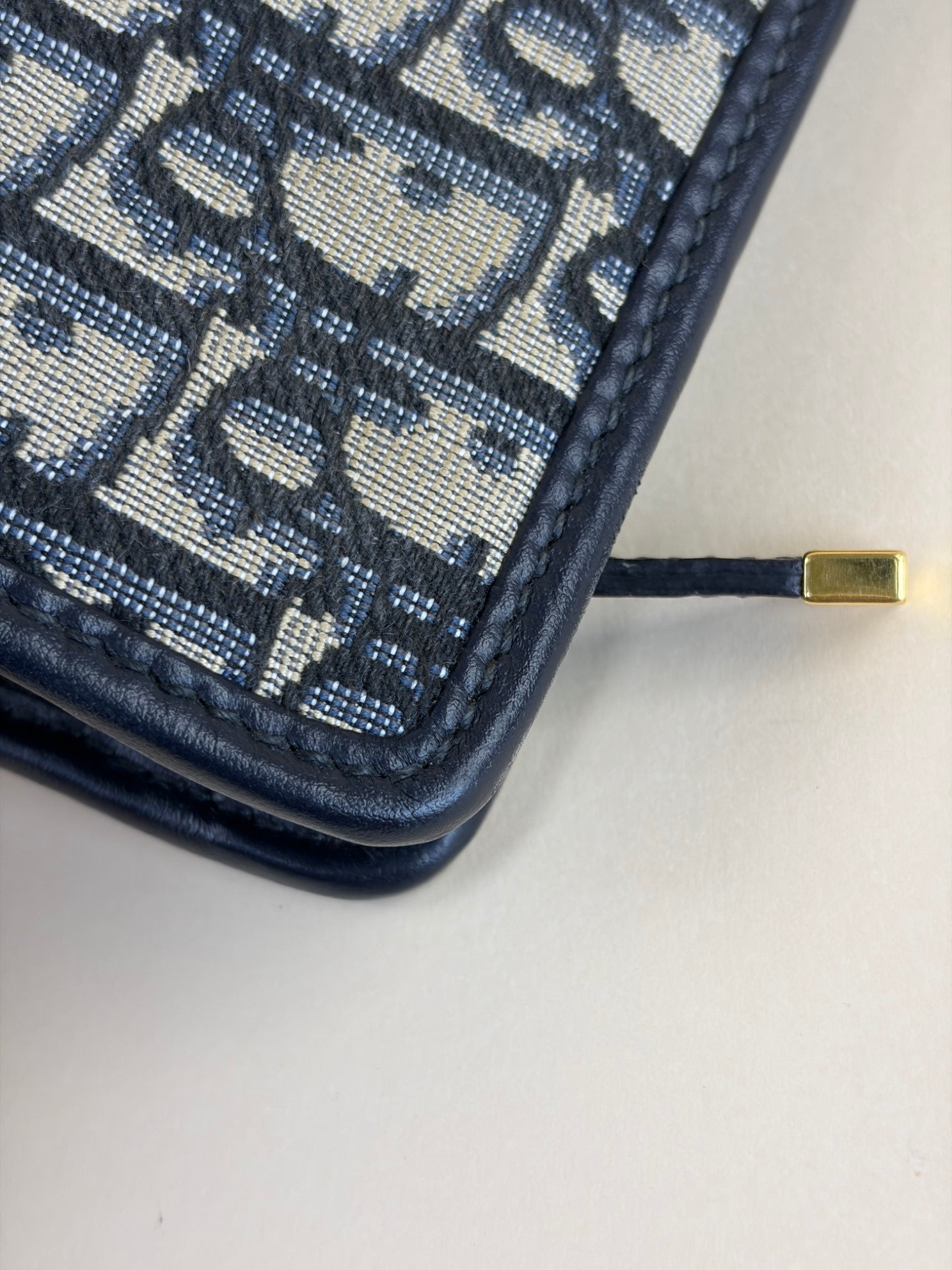 Christian Dior blue Montaigne Oblique 30 Pouch