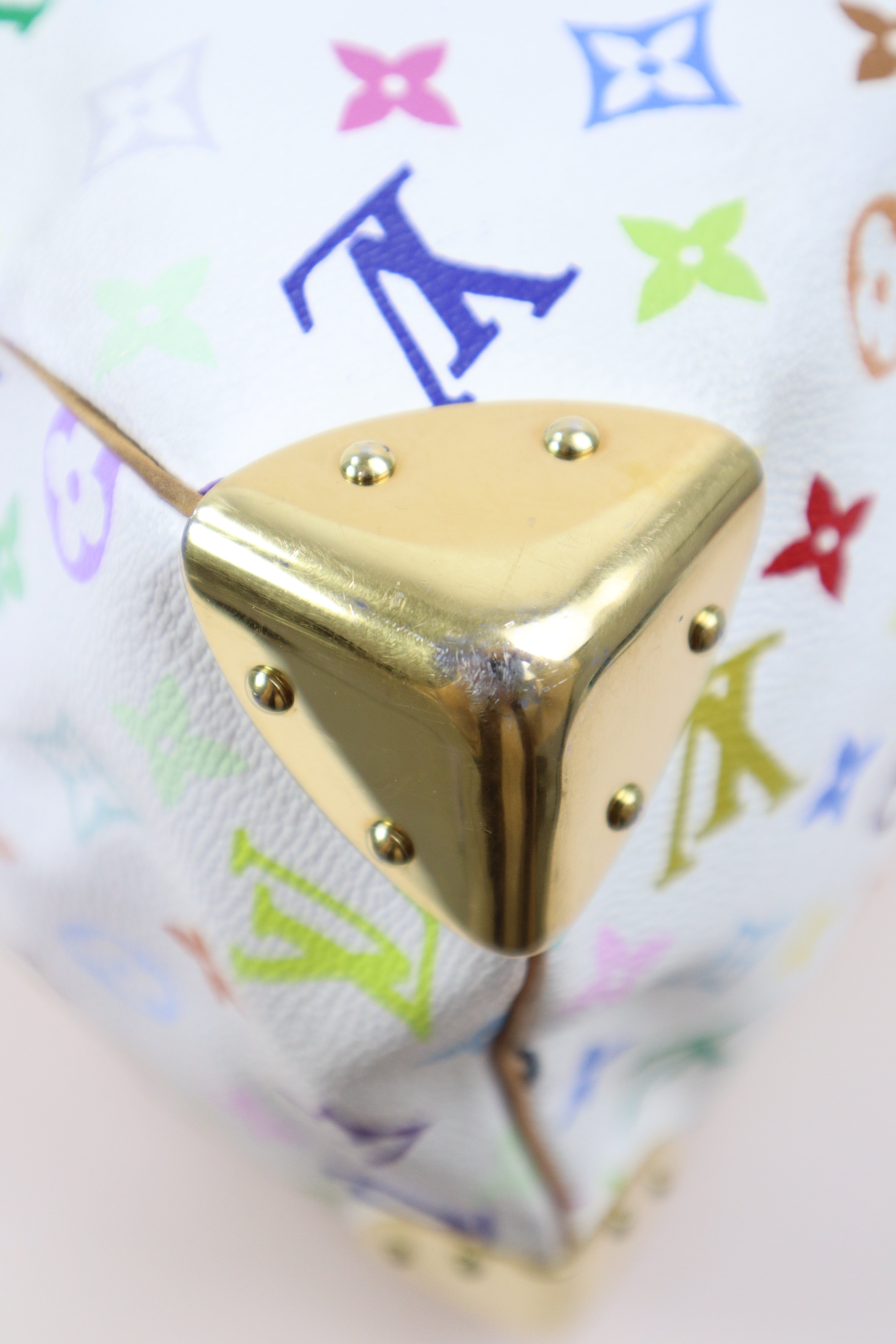 Louis Vuitton Multicolor White Monogram Speedy 30 Bag