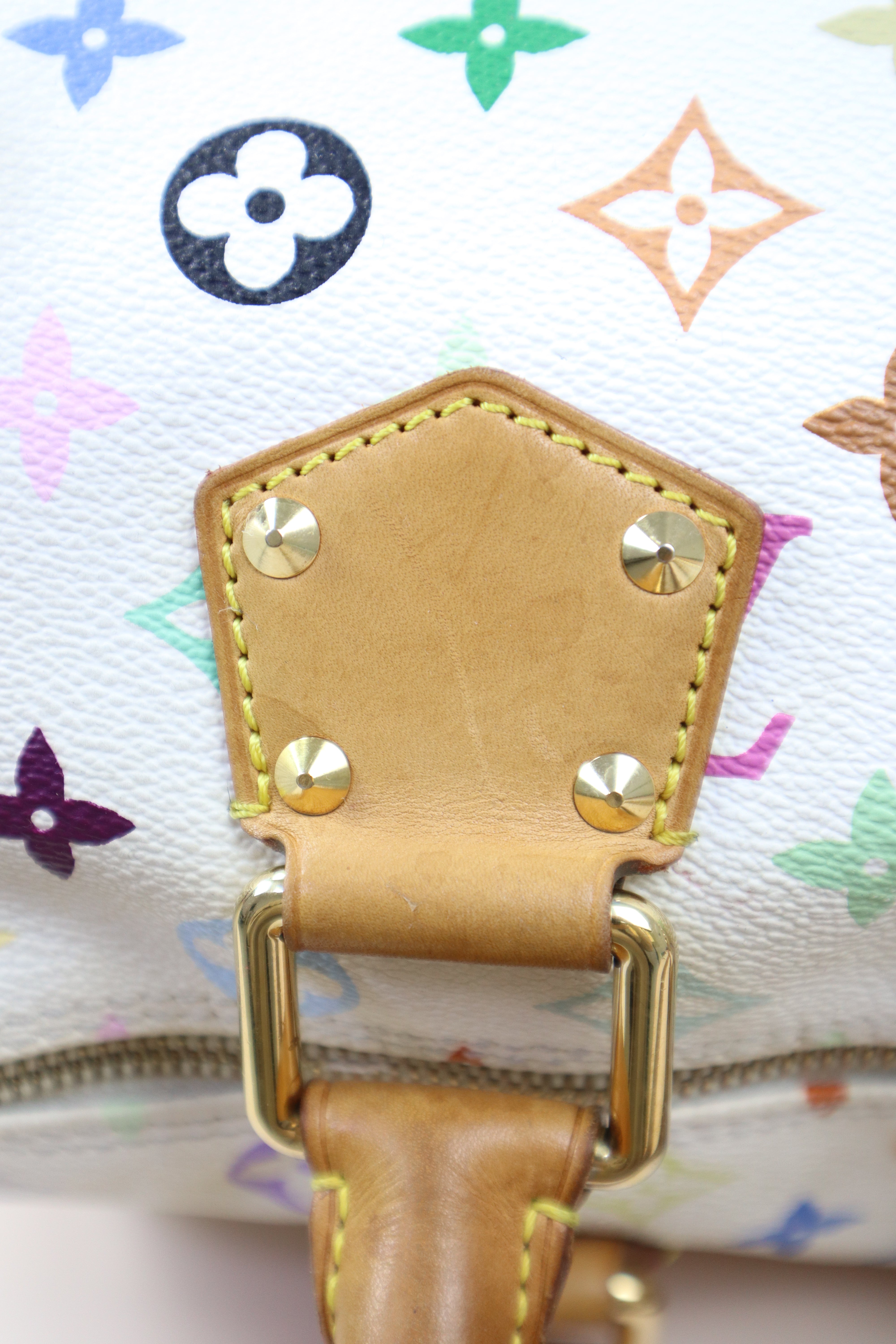Louis Vuitton Multicolor White Monogram Speedy 30 Bag