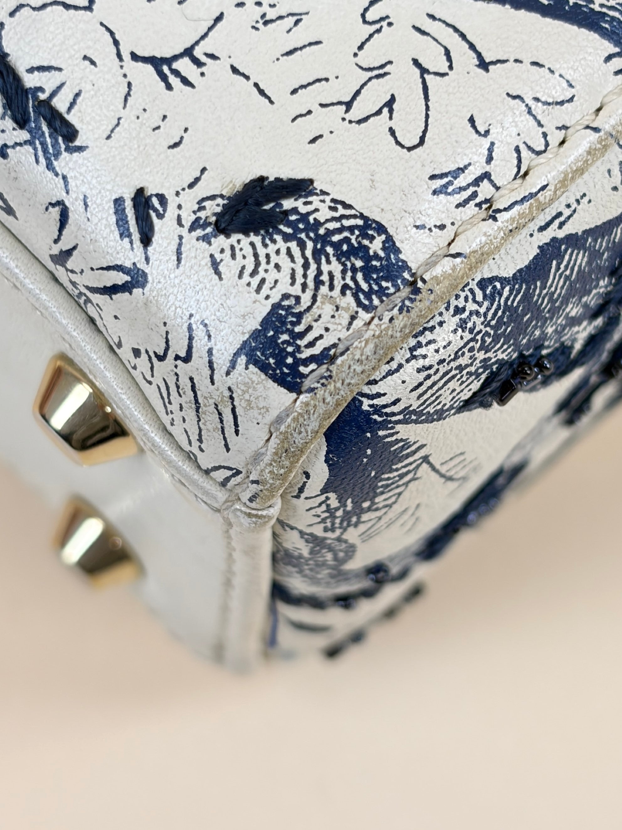 Christian Dior toile de jouy limited edition mini lady dior