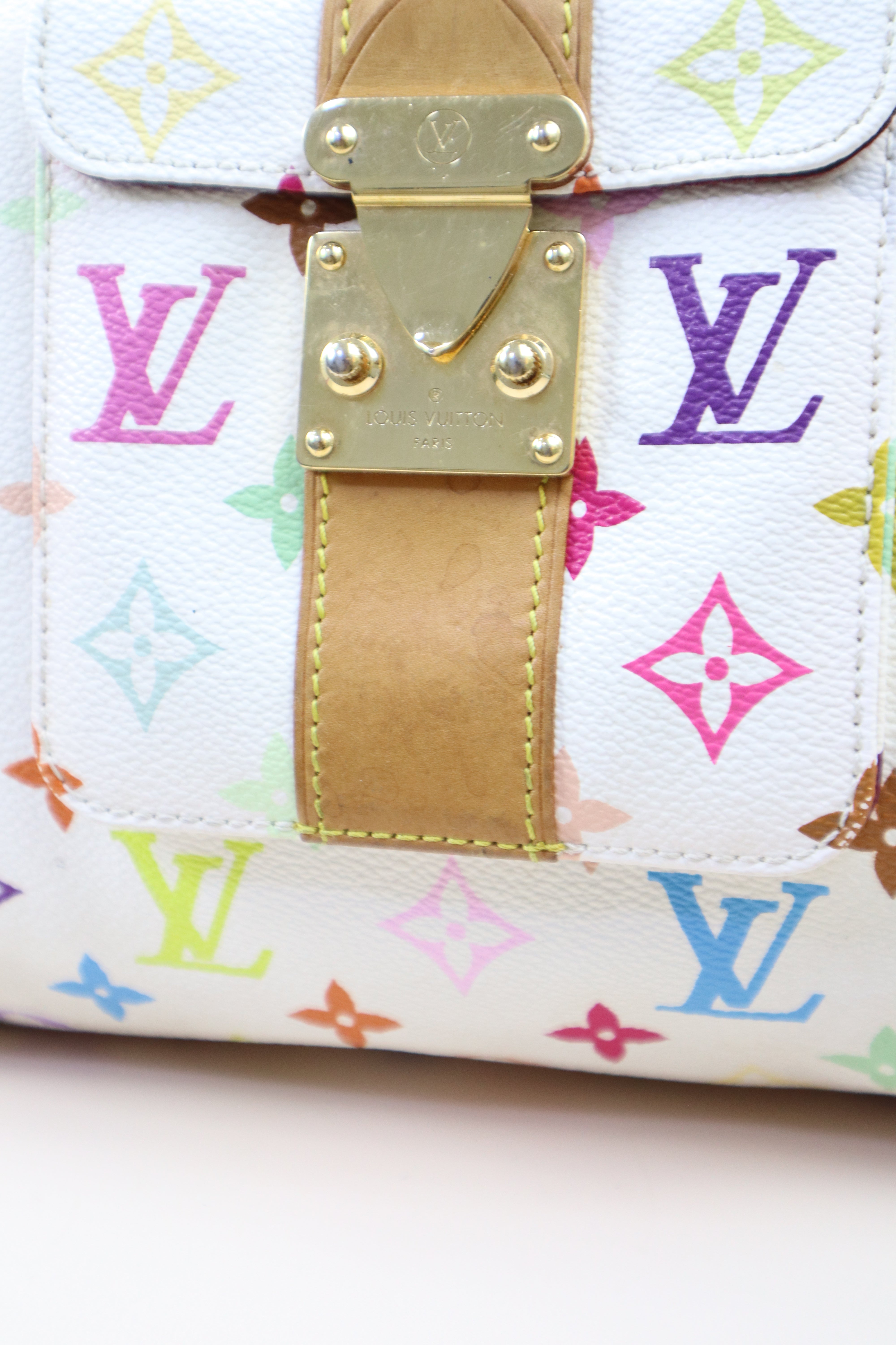 Louis Vuitton Multicolor White Monogram Speedy 30 Bag