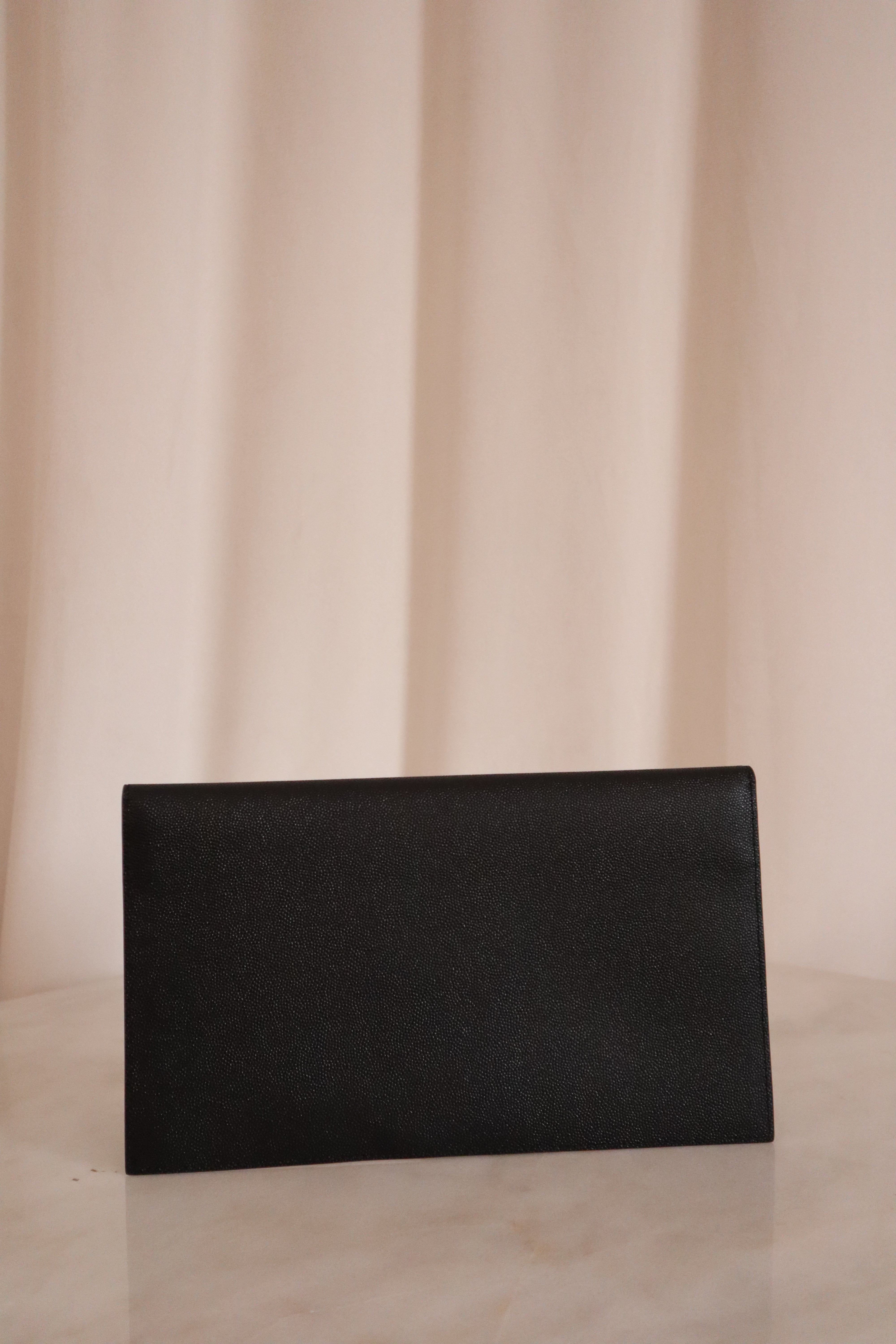 YSL Black Uptown Pouch