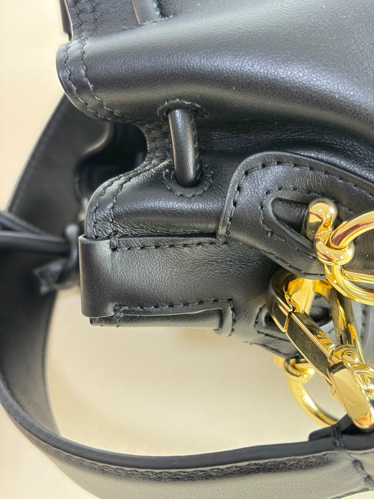 Fendi Black calfskin Mon Tresor Mini Bucket Bag