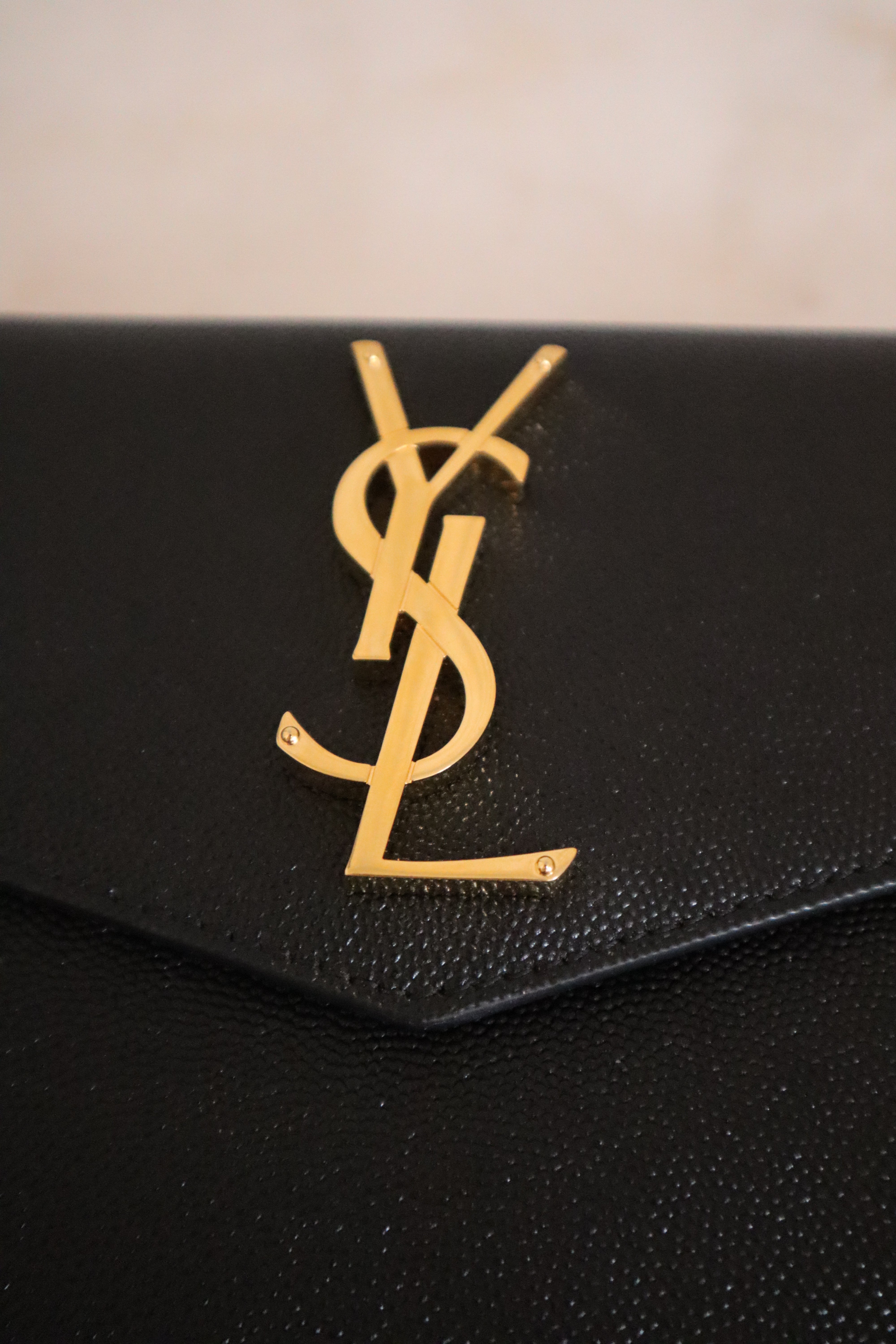 YSL Black Uptown Pouch