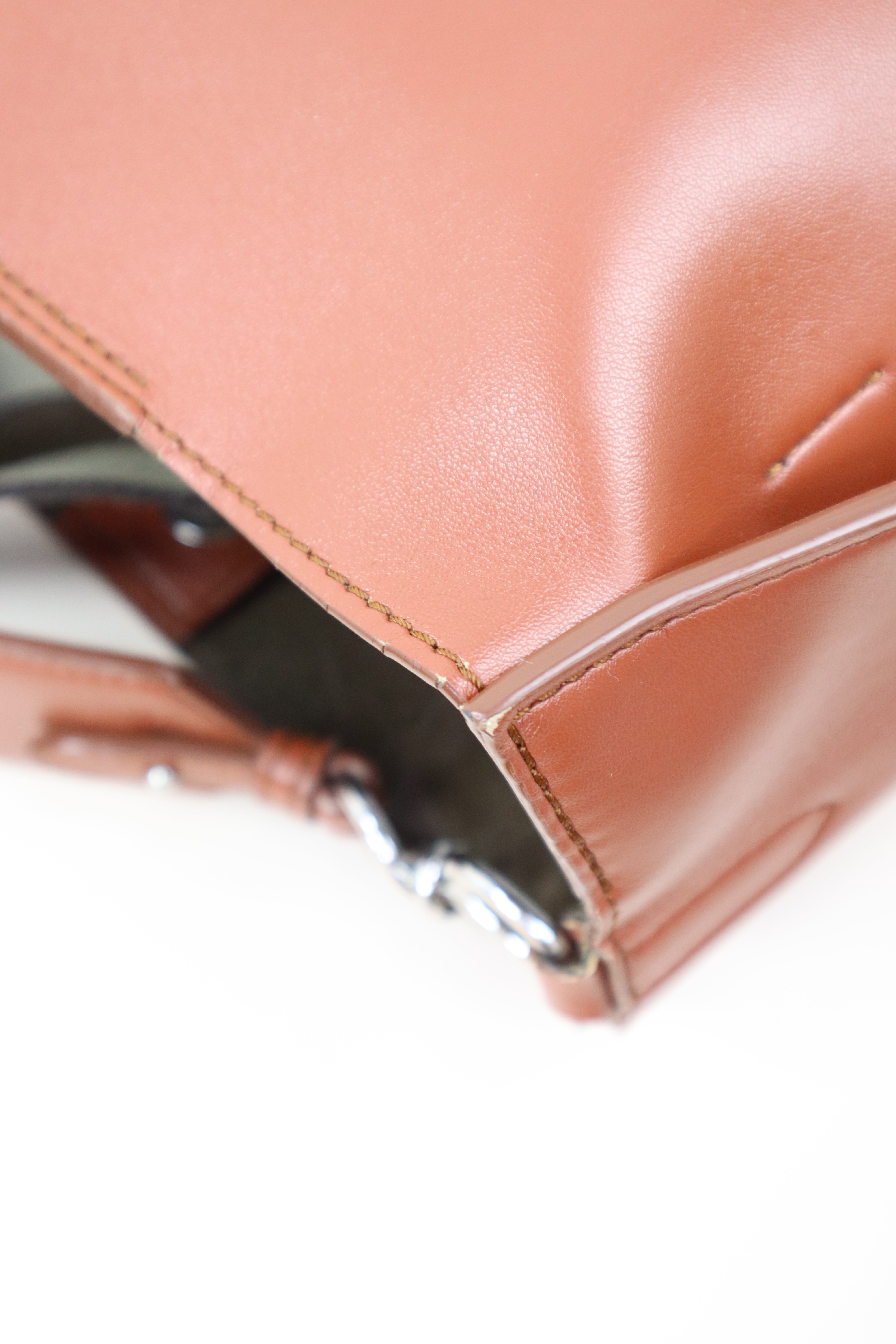 Stella Mccartney Camel Logo Crossbody Bag