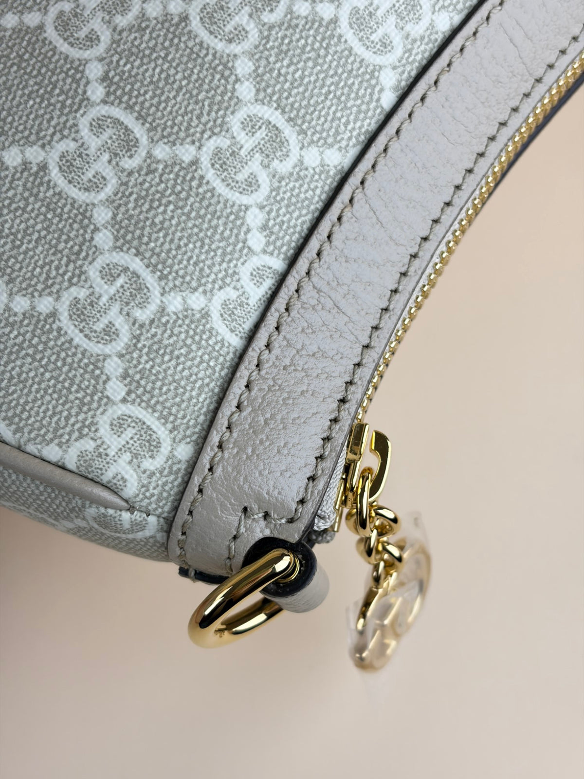 Gucci beige/white gg supreme canvas ophedia small