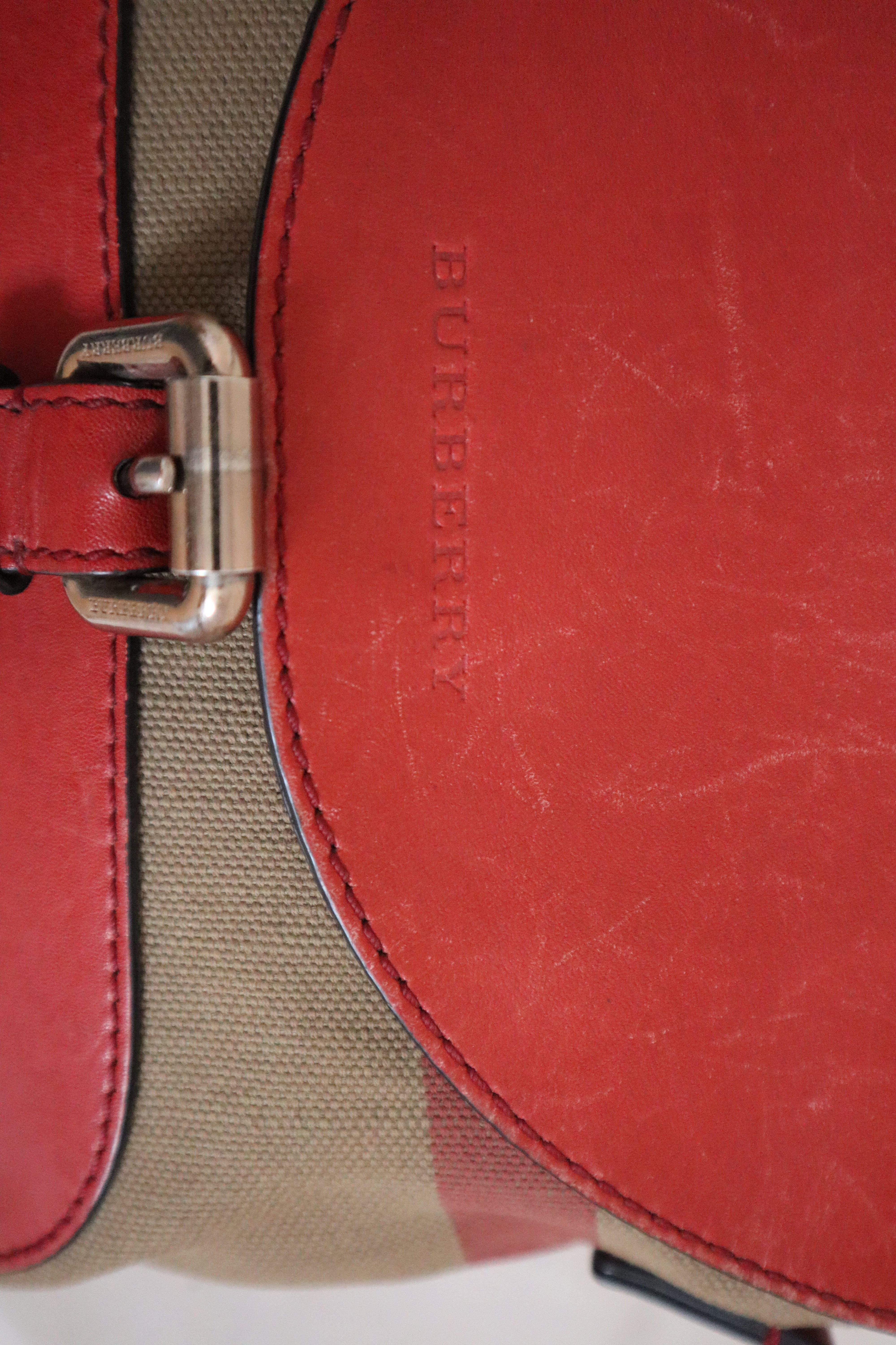 Burberry Red House Check Henham Crossbody Bag