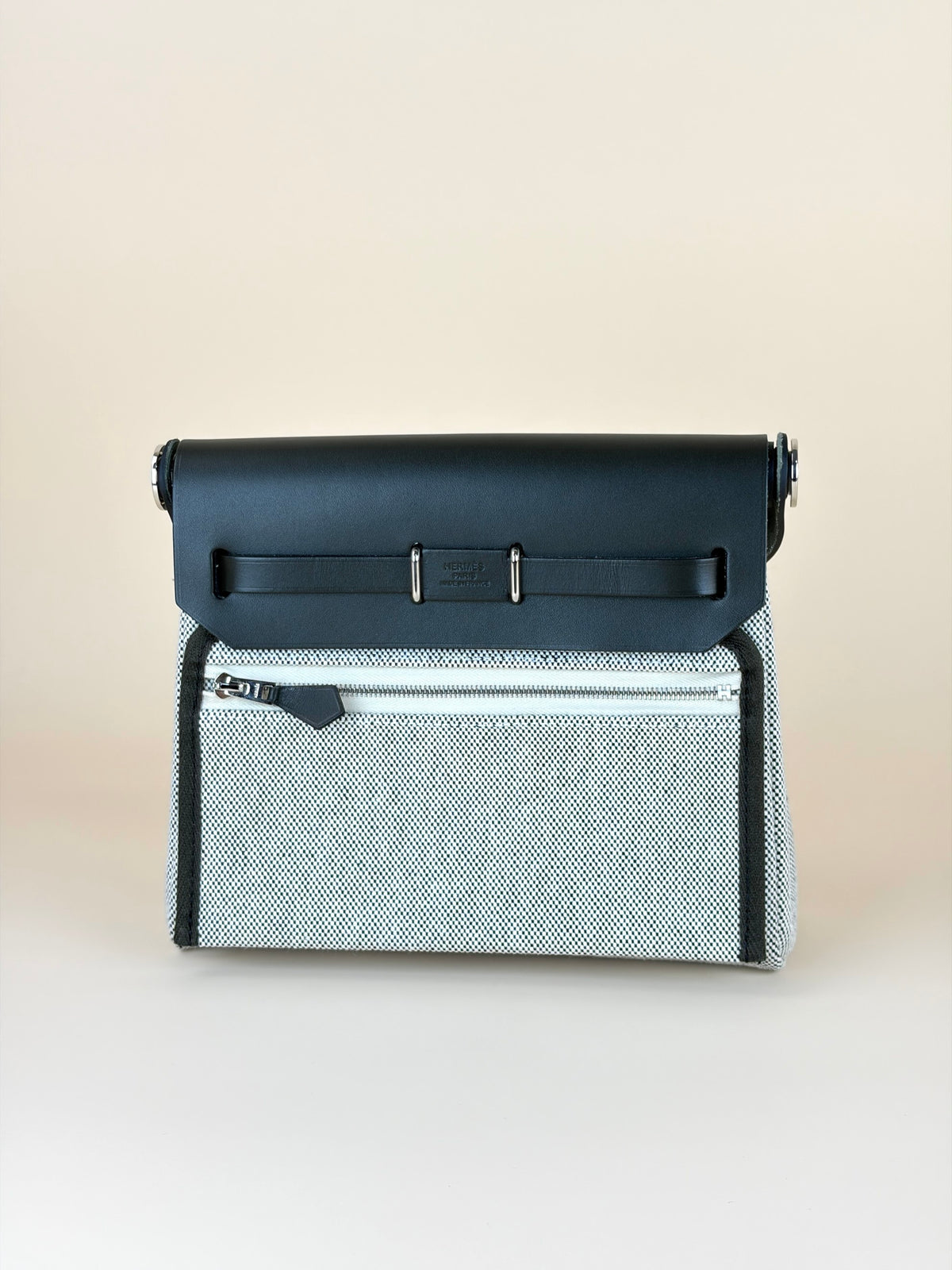 Hermes ecru/vert mangrove Herbag Zip 20 Mini Bag