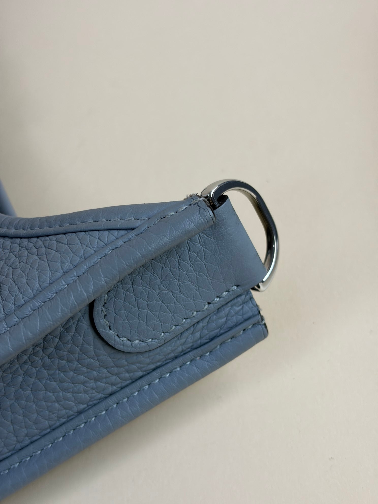 Hermes Gris Pantin Evelyne 29 Bag with Strap