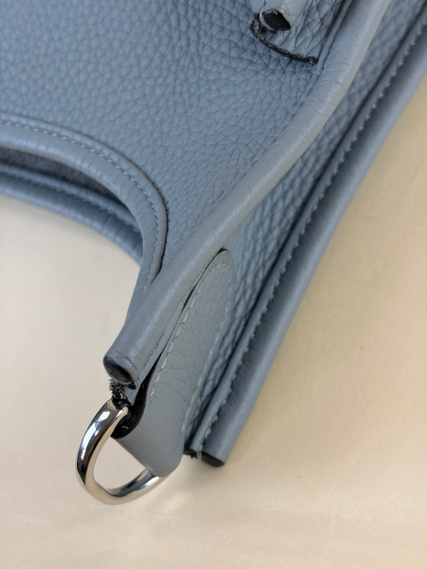 Hermes Gris Pantin Evelyne 29 Bag with Strap