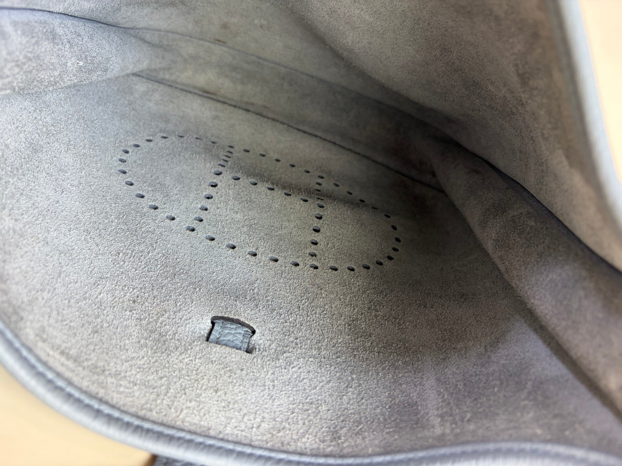 Hermes Gris Pantin Evelyne 29 Bag with Strap