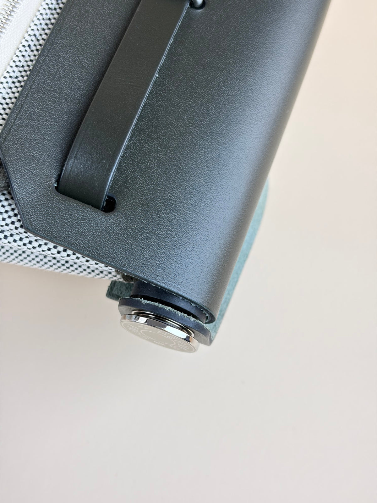 Hermes ecru/vert mangrove Herbag Zip 20 Mini Bag
