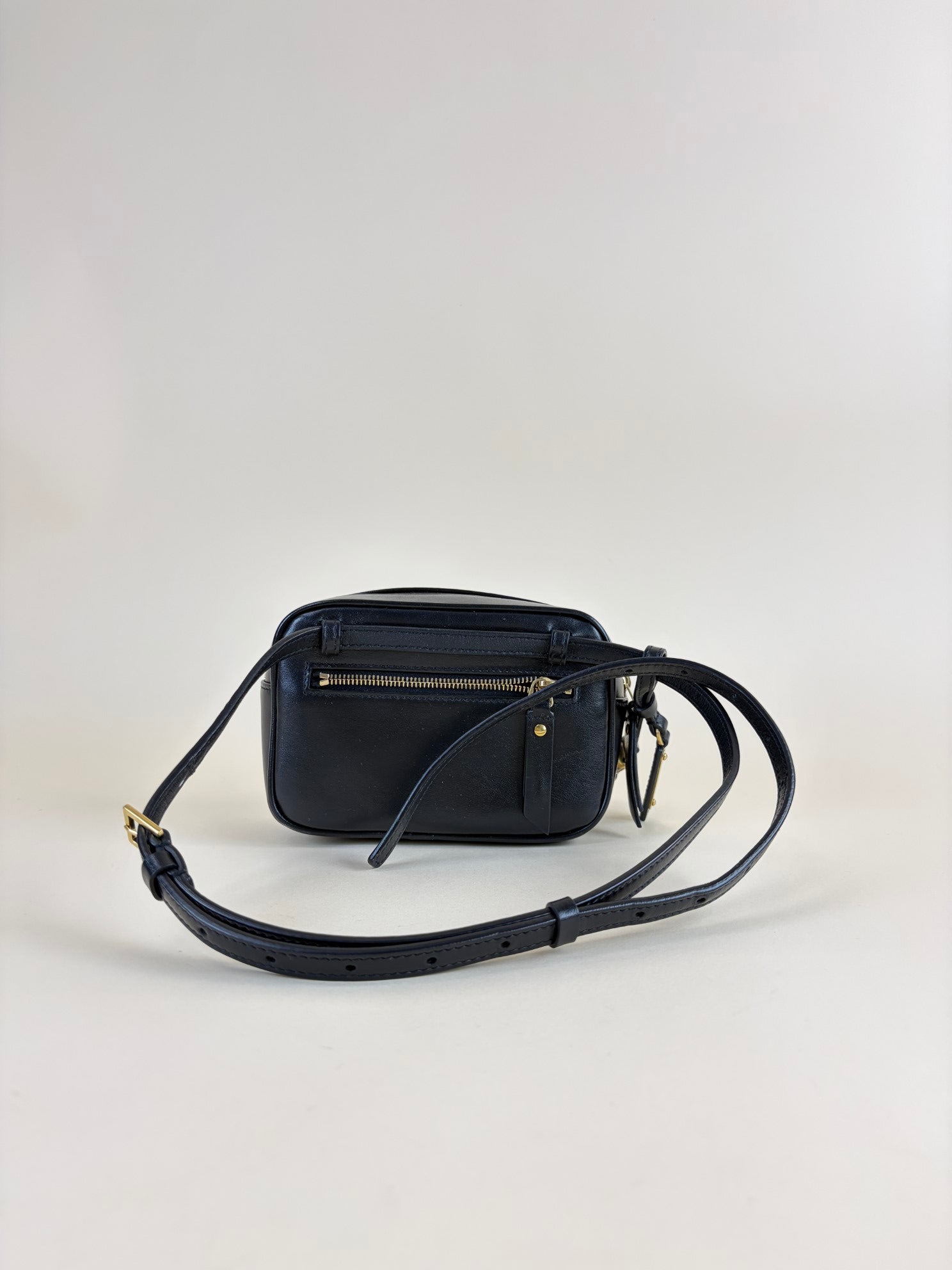 YSL Black Quilted Lou Belt Bag