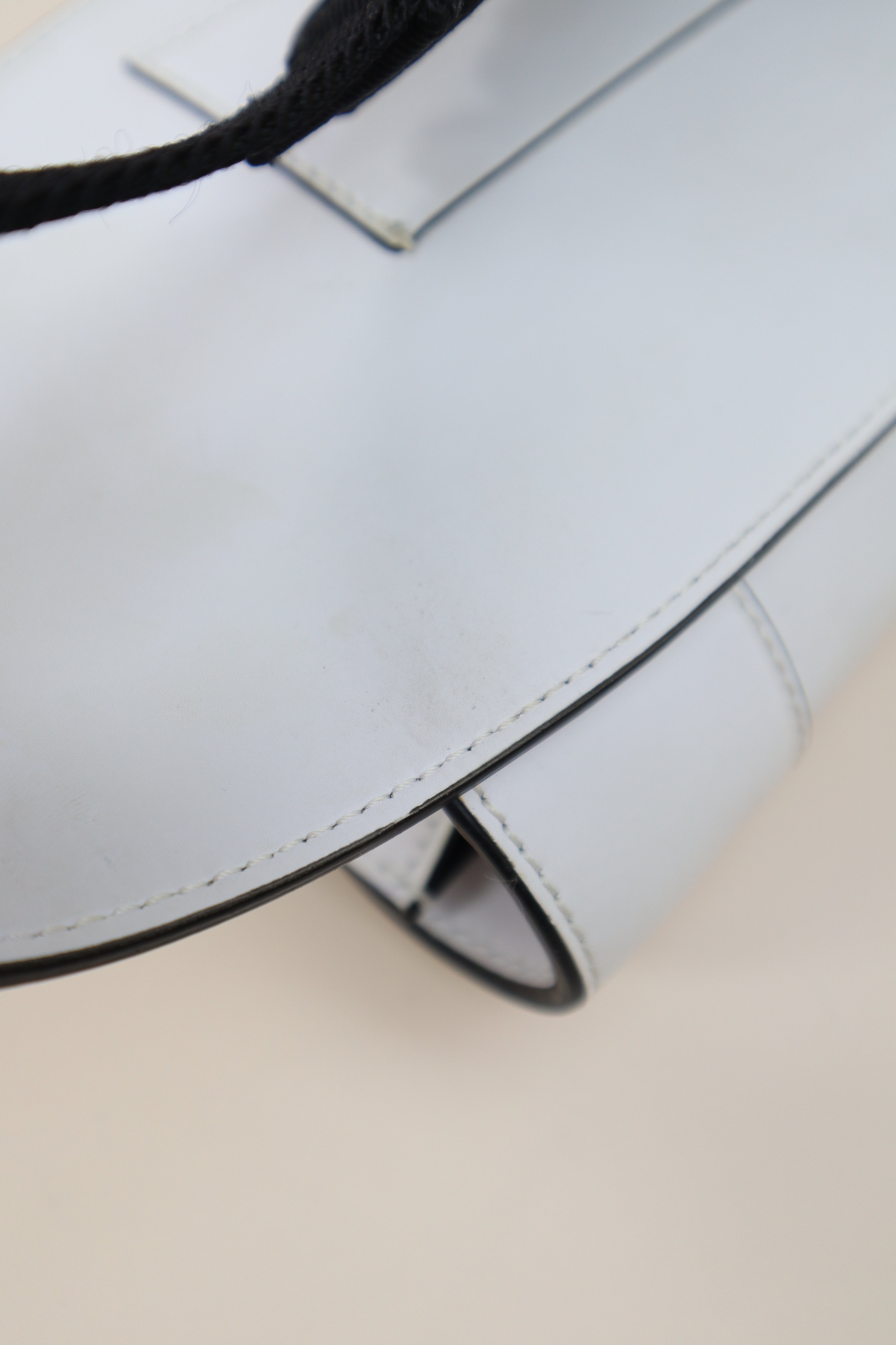 Valentino White Super V Logo Belt Bag