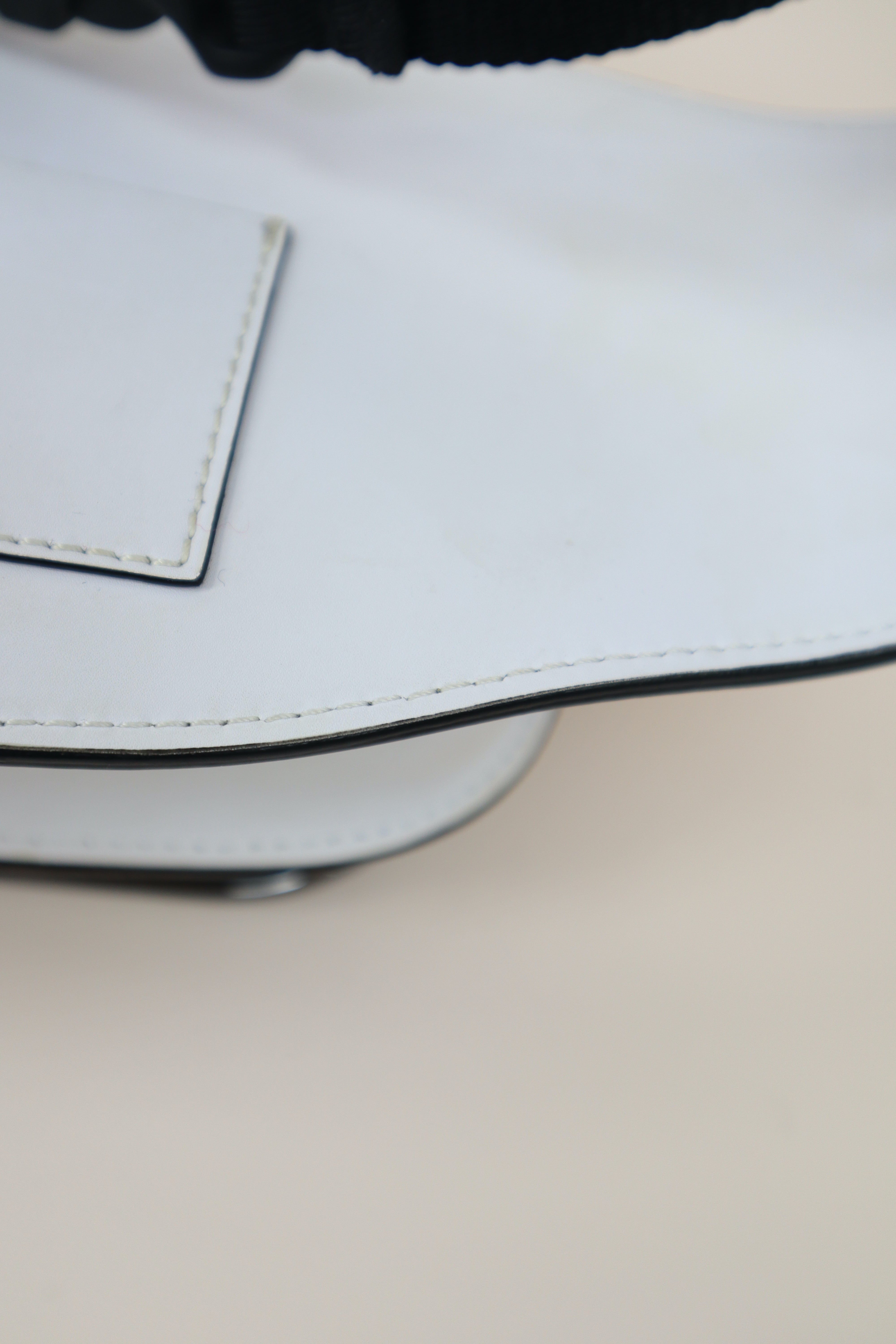 Valentino White Super V Logo Belt Bag