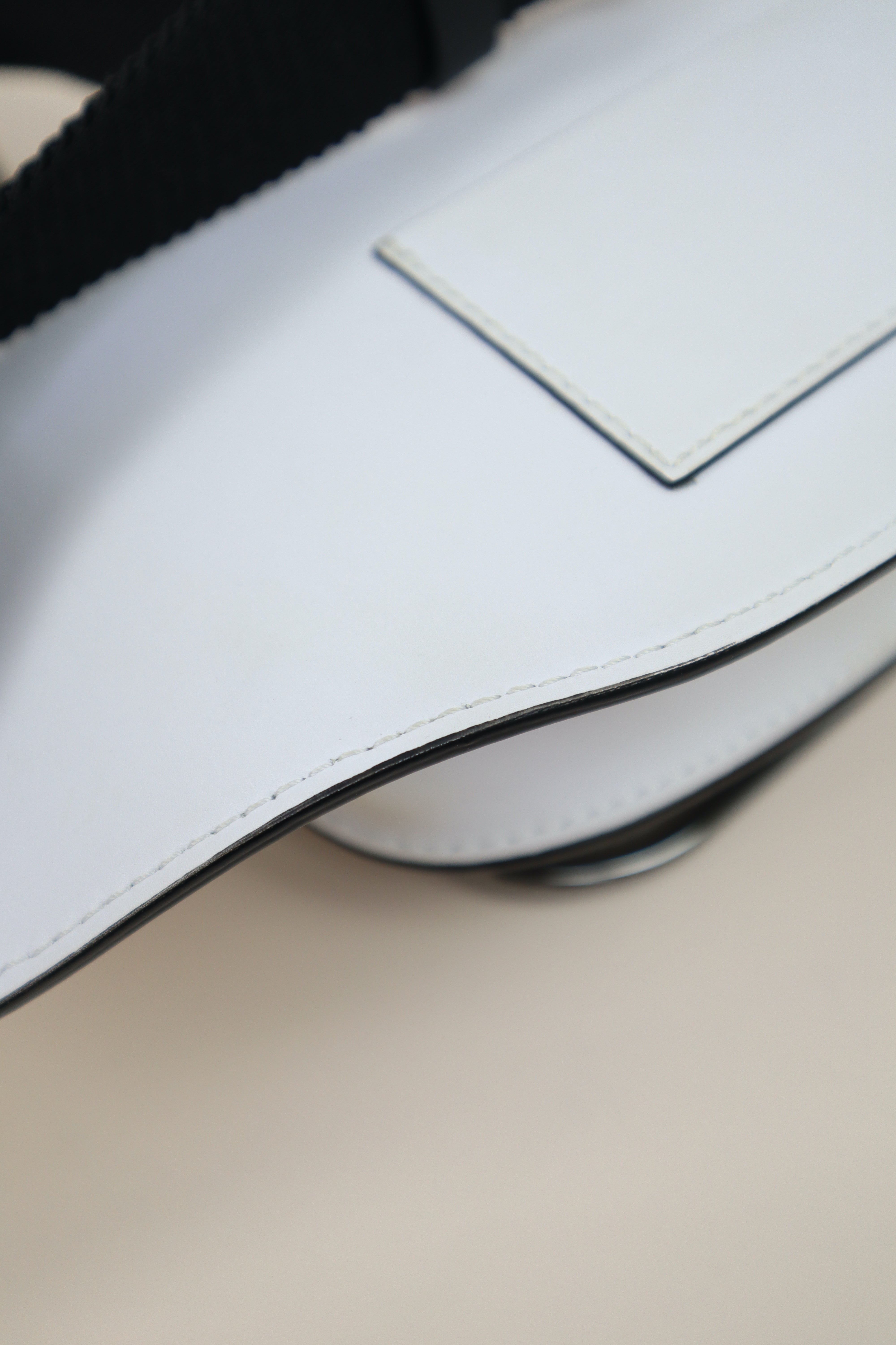 Valentino White Super V Logo Belt Bag